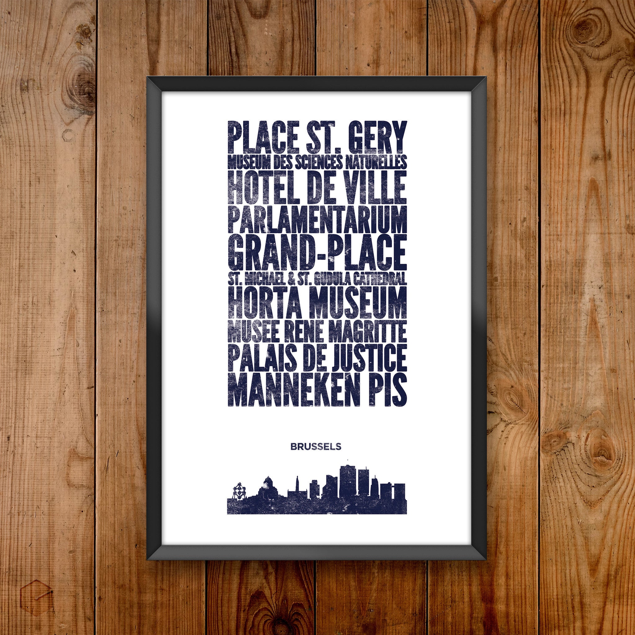 Brussels City Print