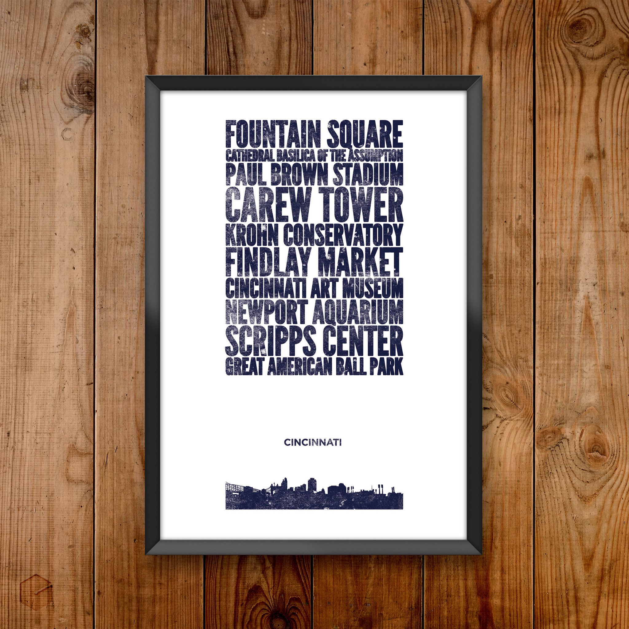 Cincinnati City Print