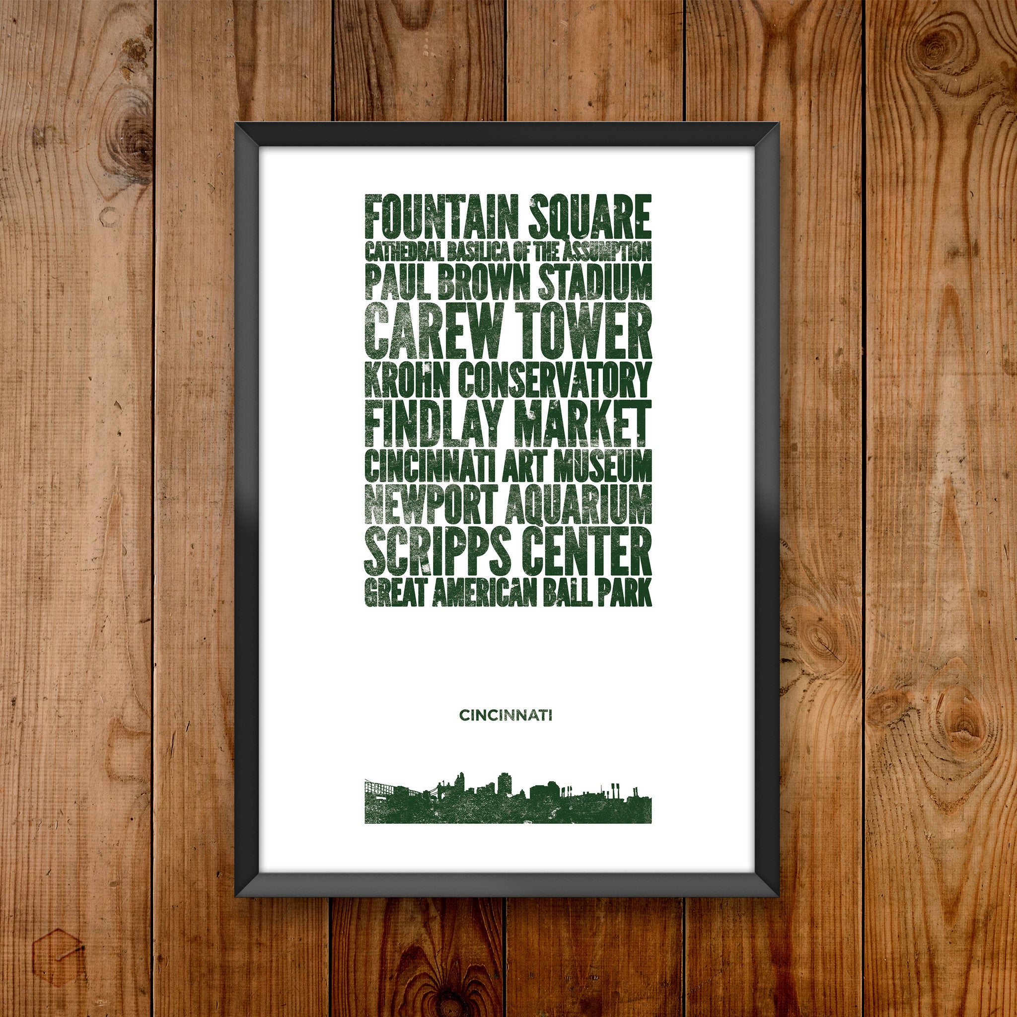 Cincinnati City Print