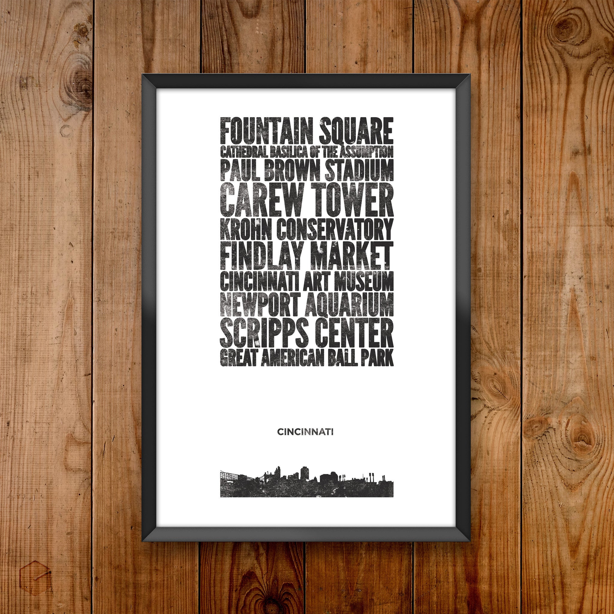 Cincinnati City Print
