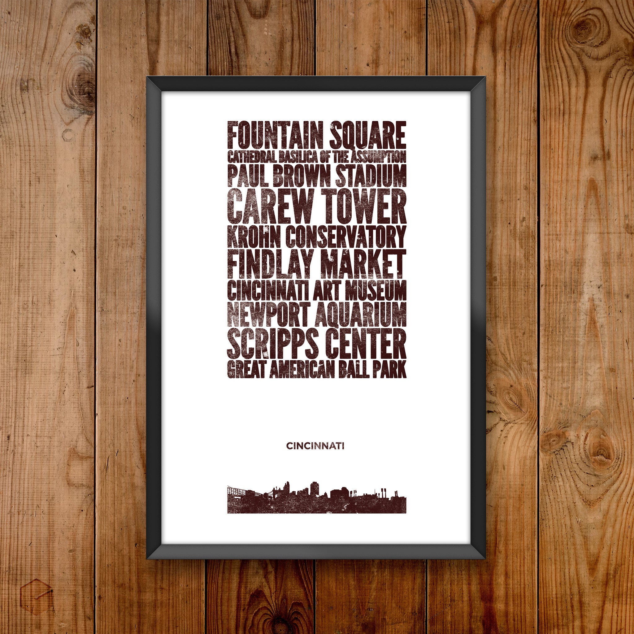 Cincinnati City Print
