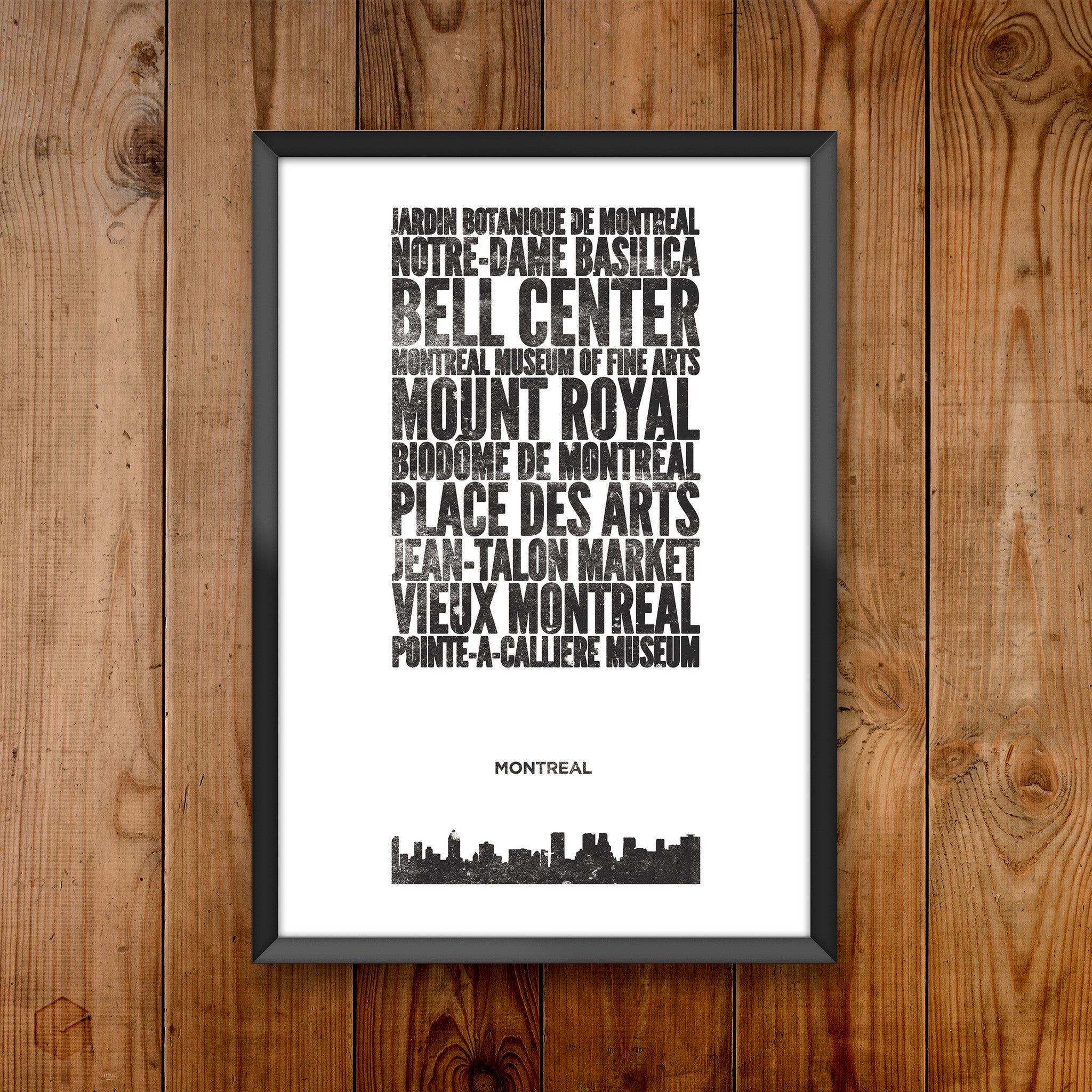 Montreal City Print