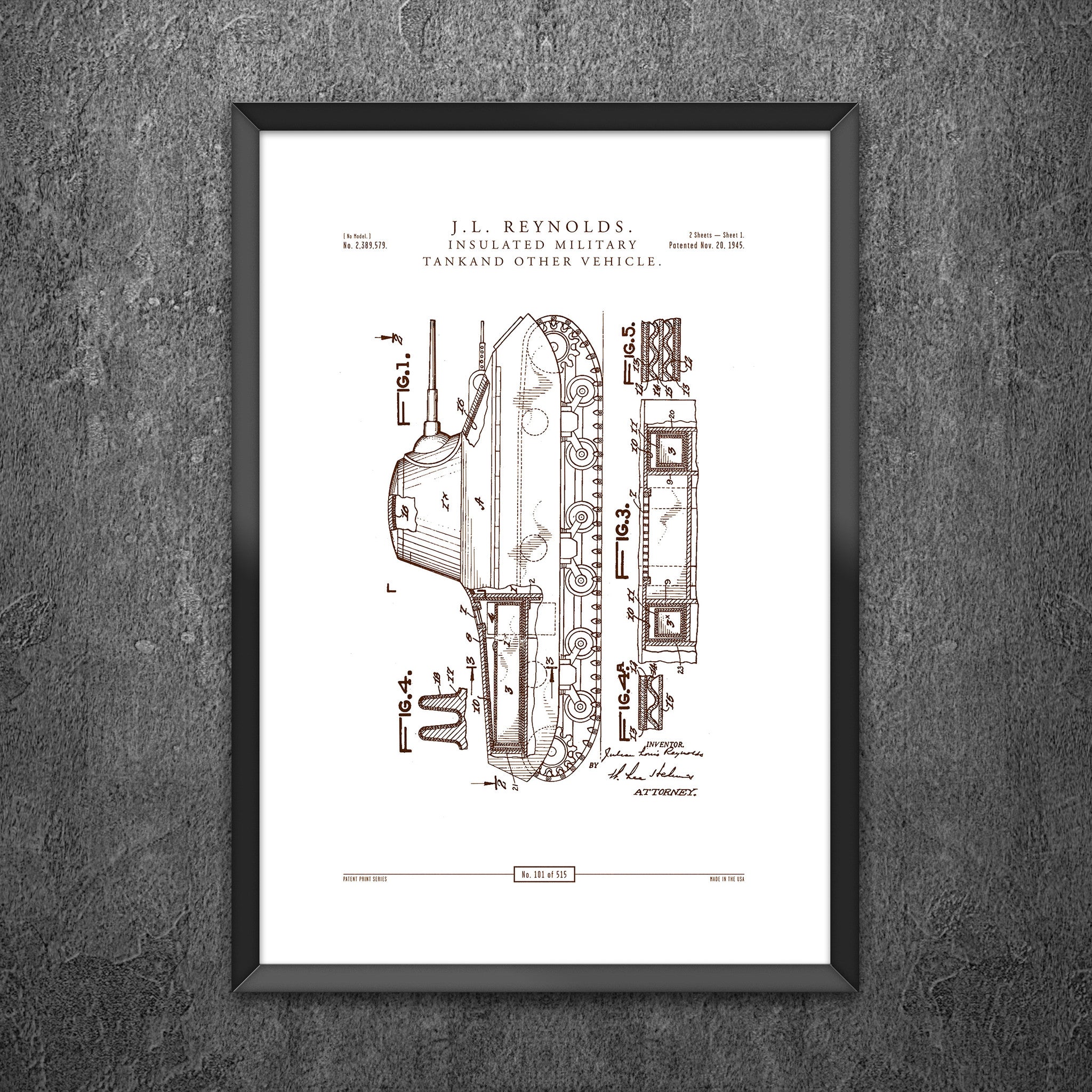No 101 - Insulated Military Tank and other Vehicle