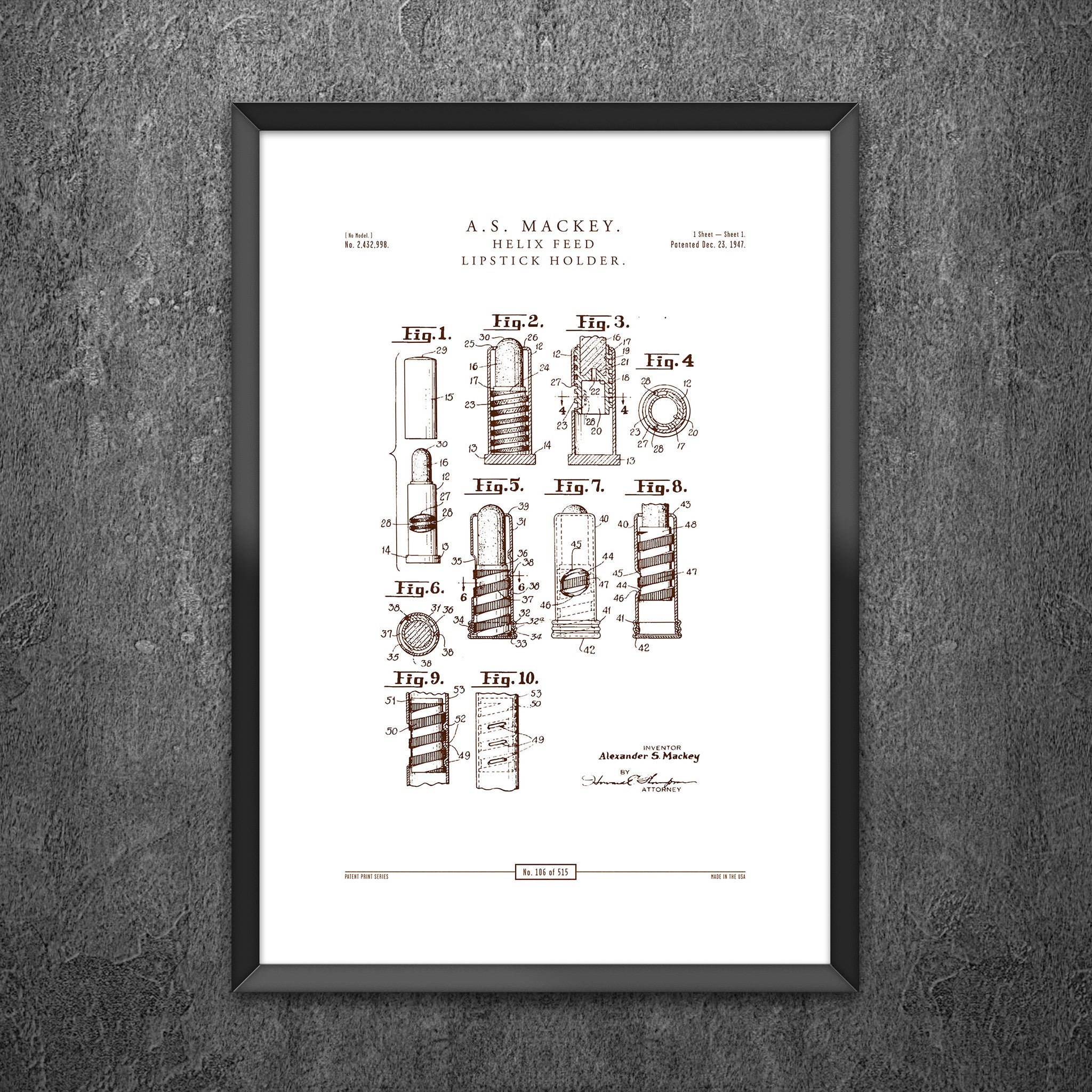 No 106 - Helix Feed Lipstick Holder