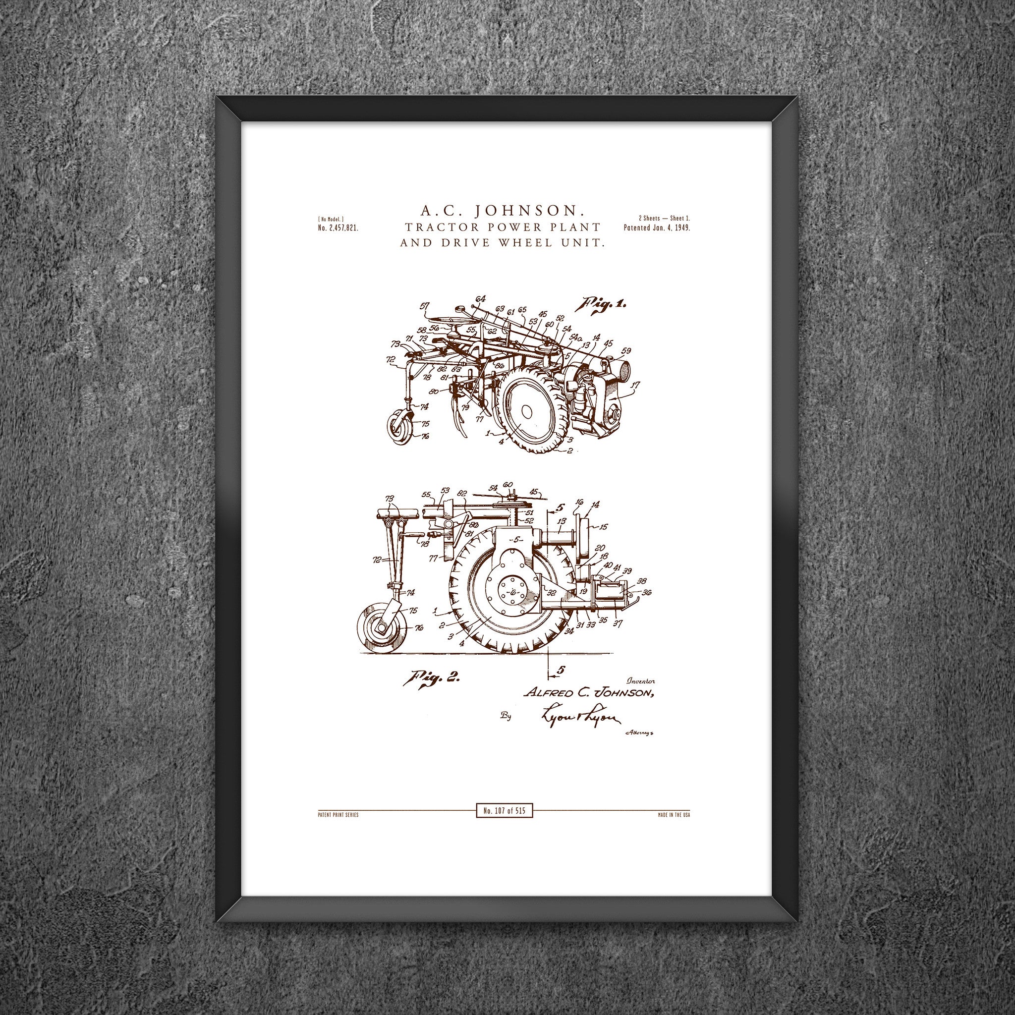 No 107 - Tractor Power Plant and Drive Wheel Unit