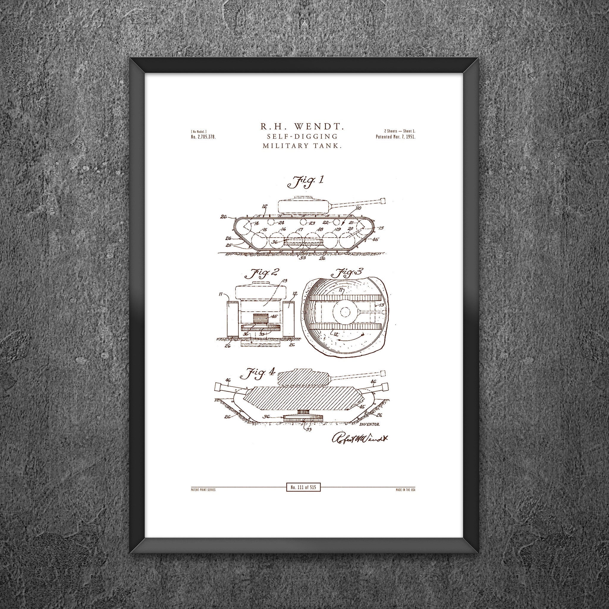 No 111 - Self Digging Military Tank