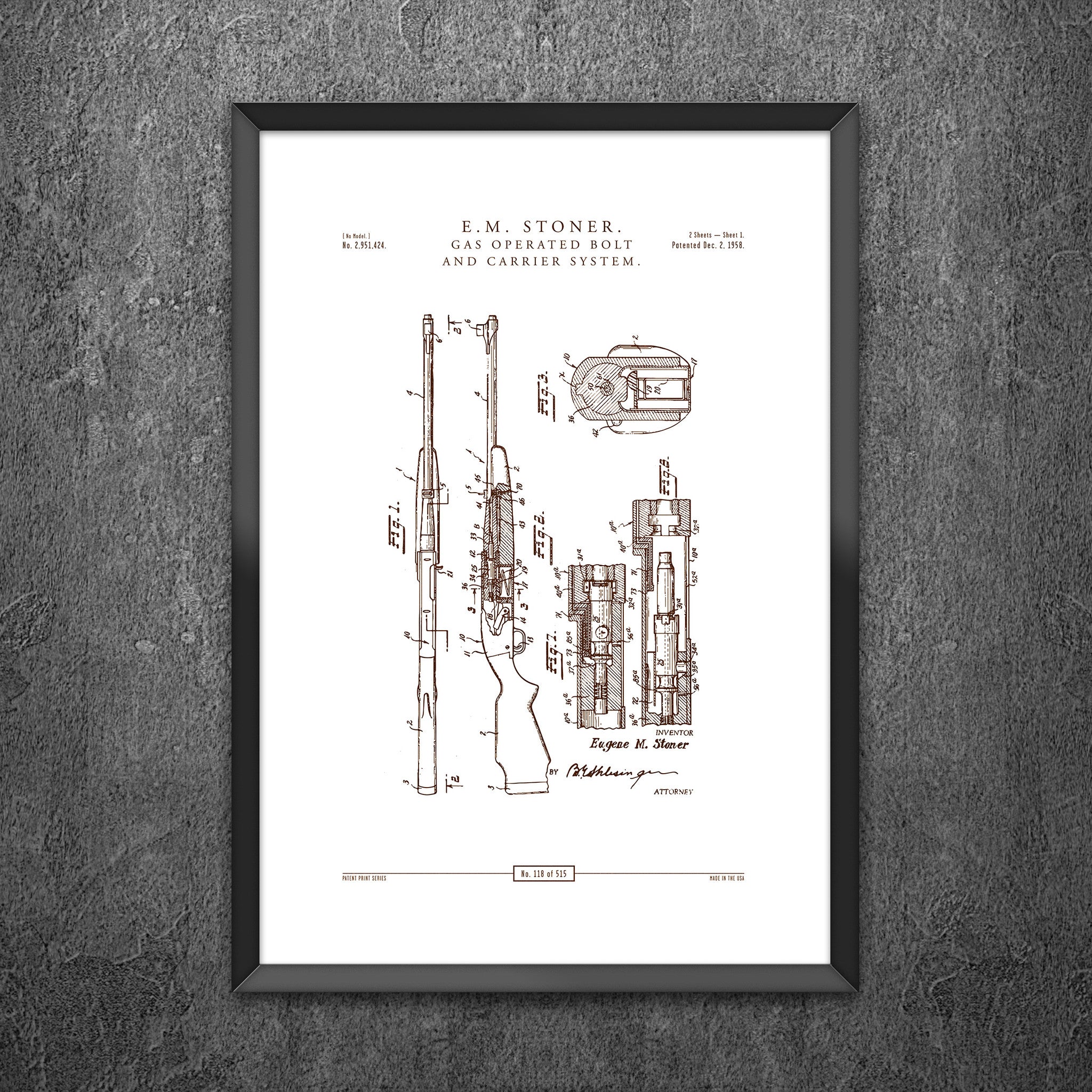 No 118 - Gas Operated Bolt and Carrier System