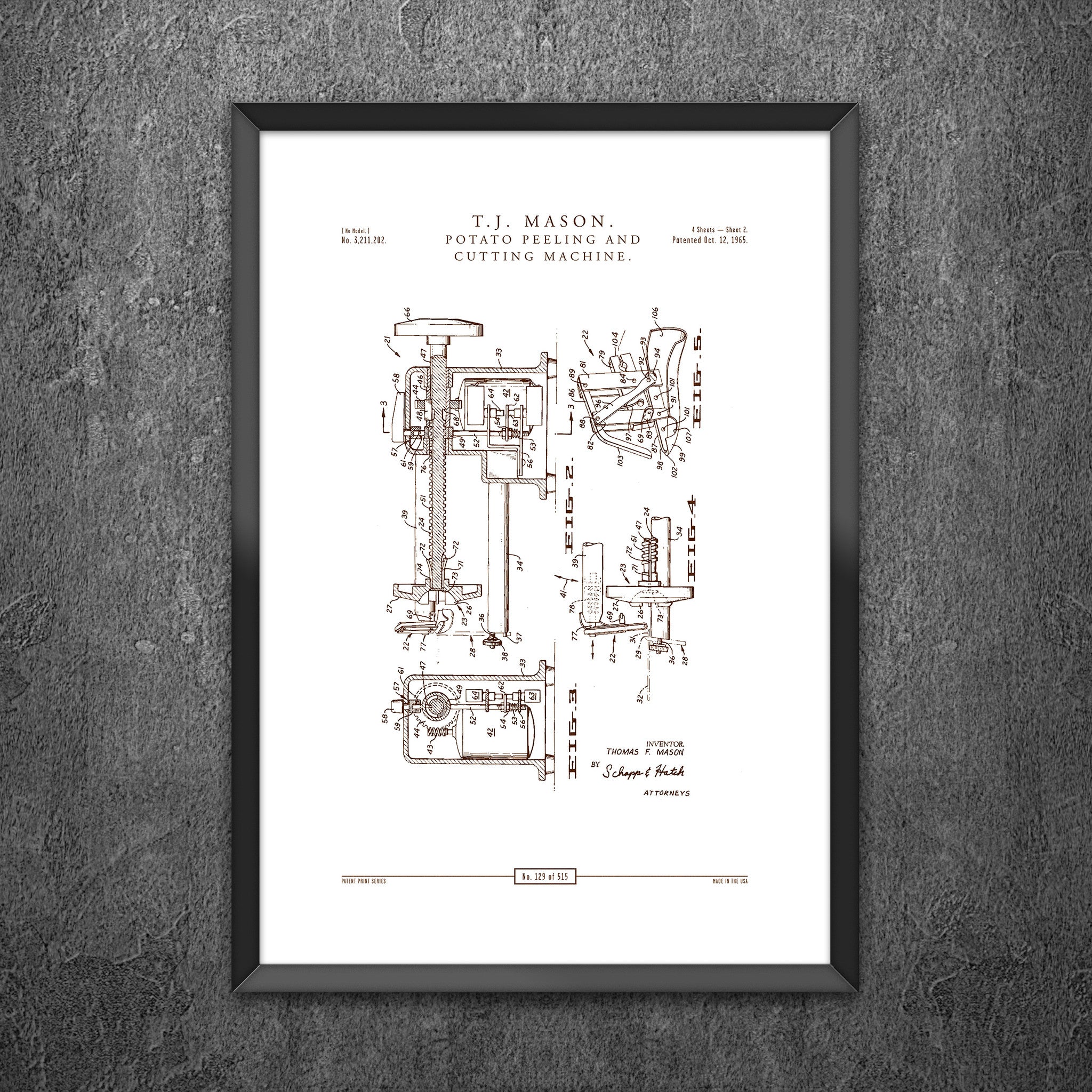 No 129 - Potato Peeling and Cutting Machine
