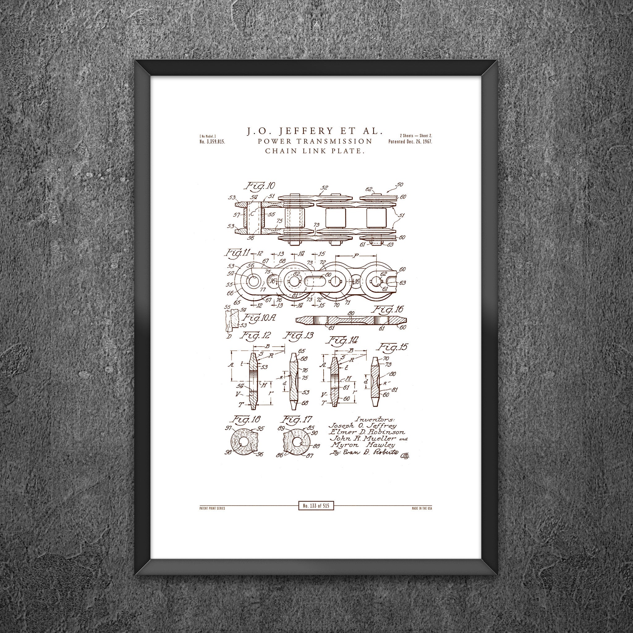 No 133 - Power Transmission Chain Link Plate