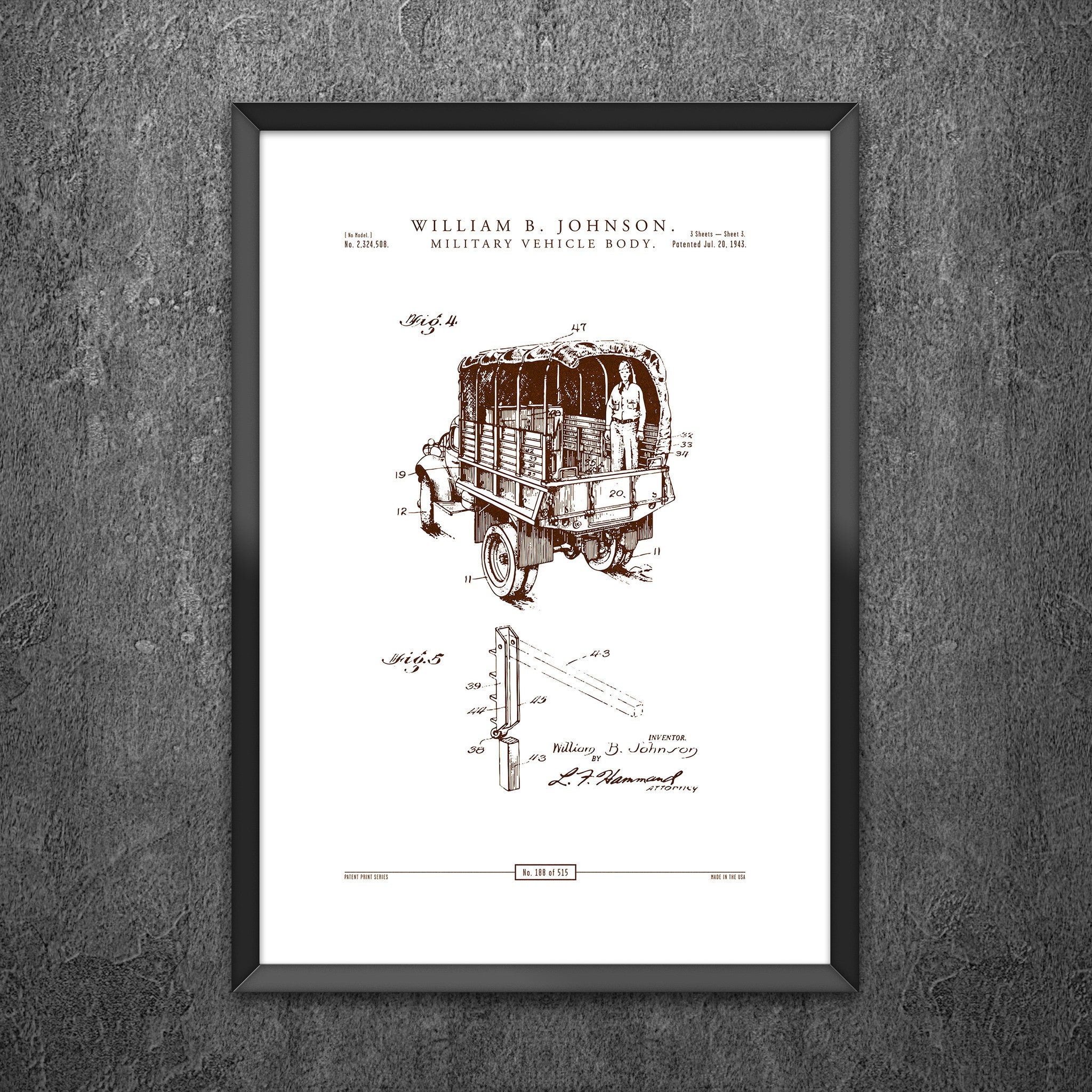 No 188- Military Vehicle Body