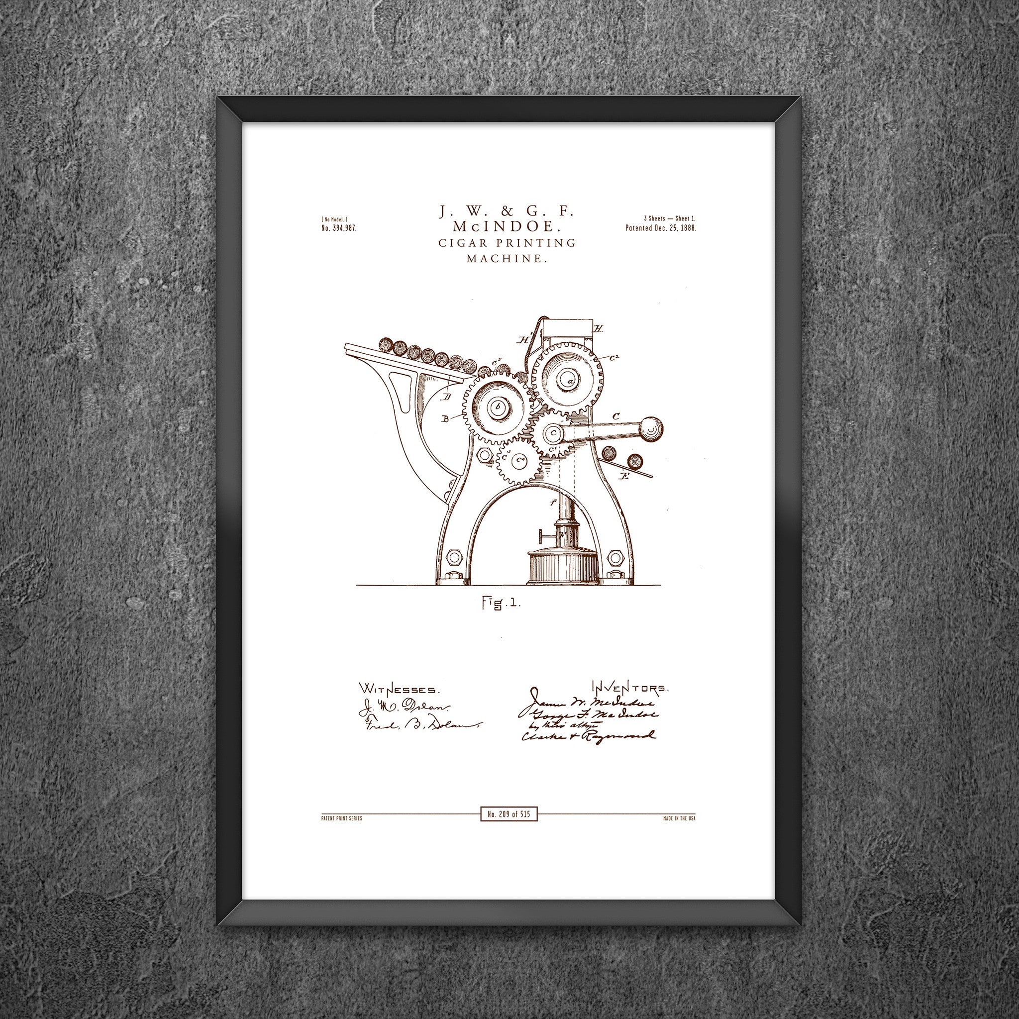 No 209 - Cigar Printing Machine