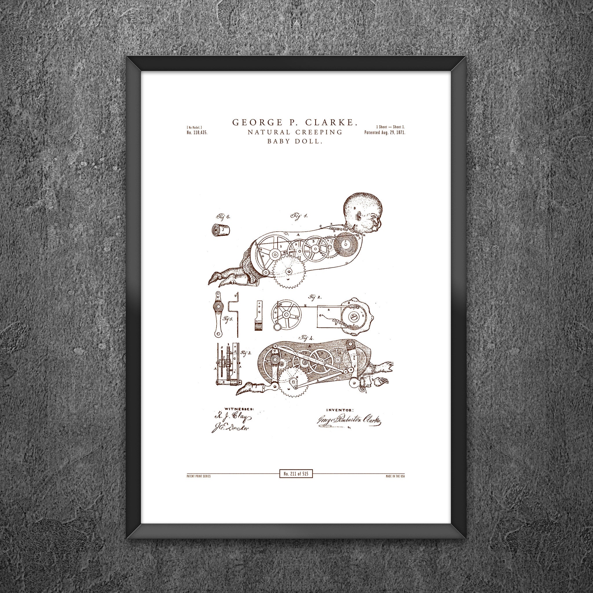 No 211 - Natural Creeping Baby Doll