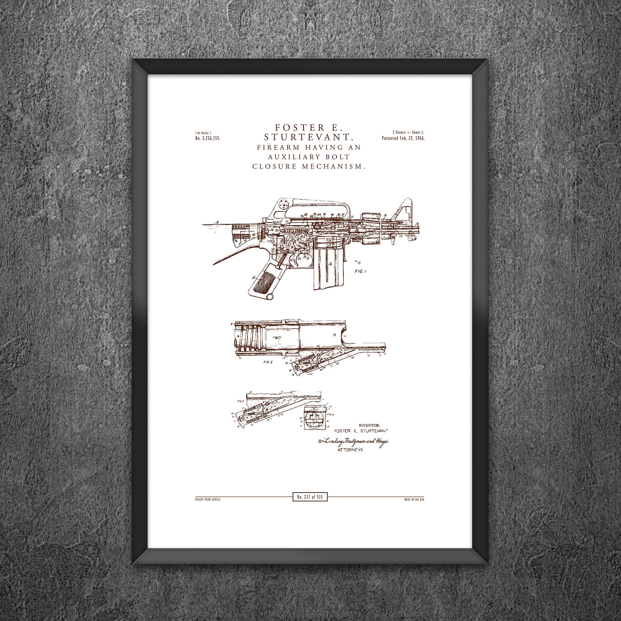 No 217 - Firearm Having an Auxiliary Bolt Closure