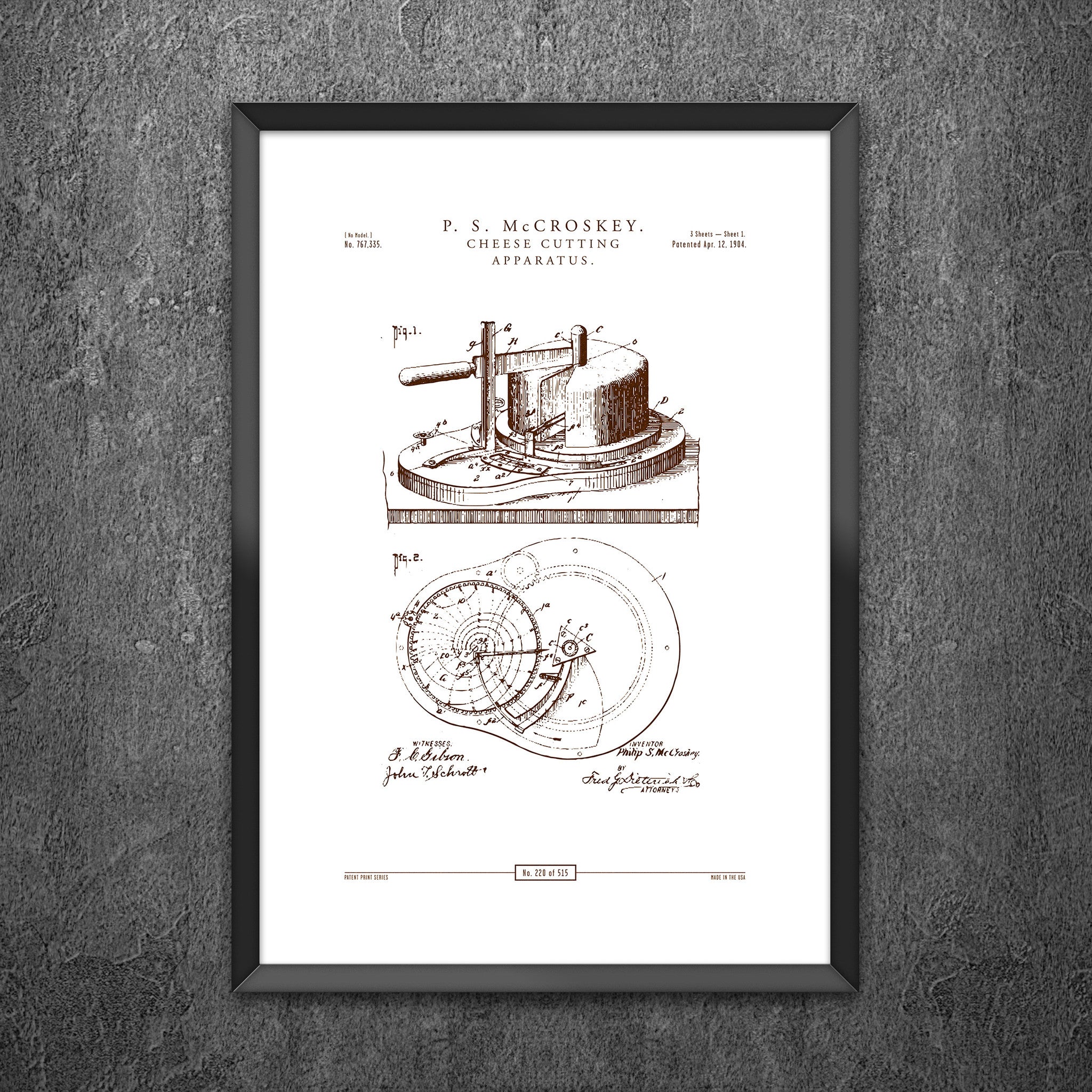 No 220 - Cheese Cutting Apparatus