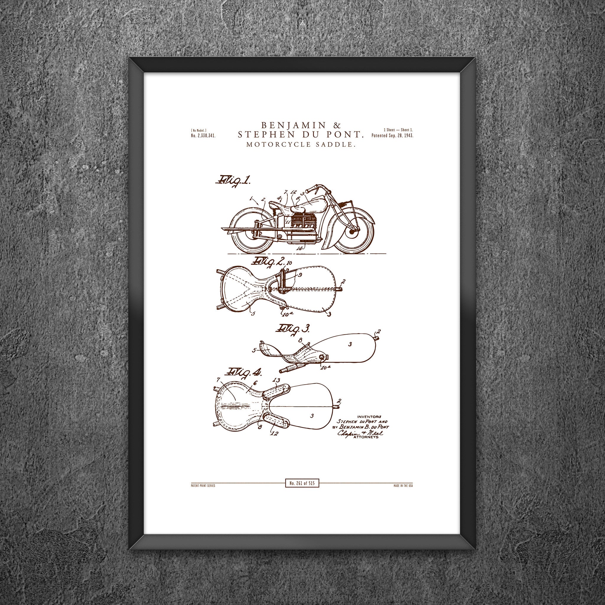 No 261 - Motorcycle Saddle