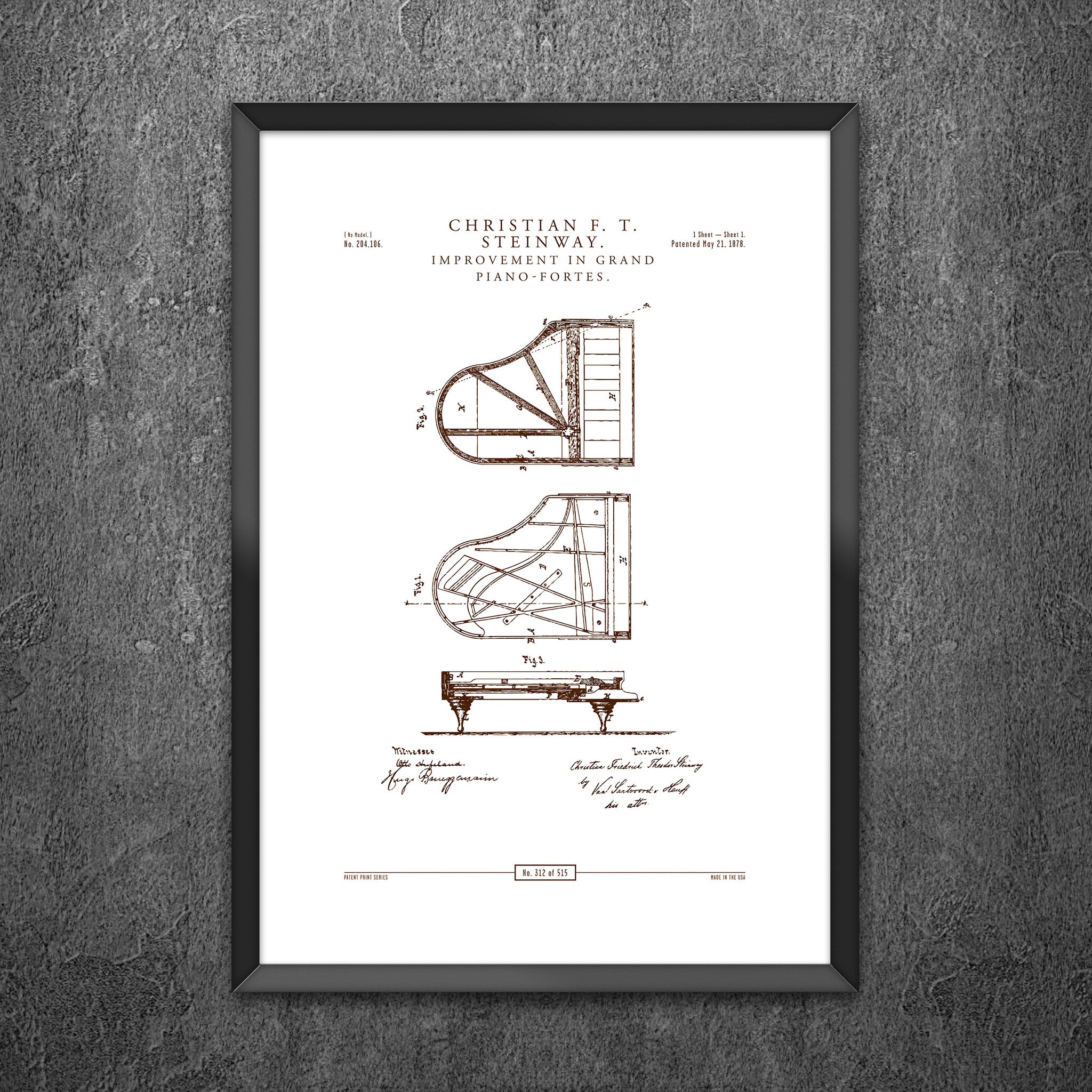 No 312 - Improvement in Grand Piano Fortes