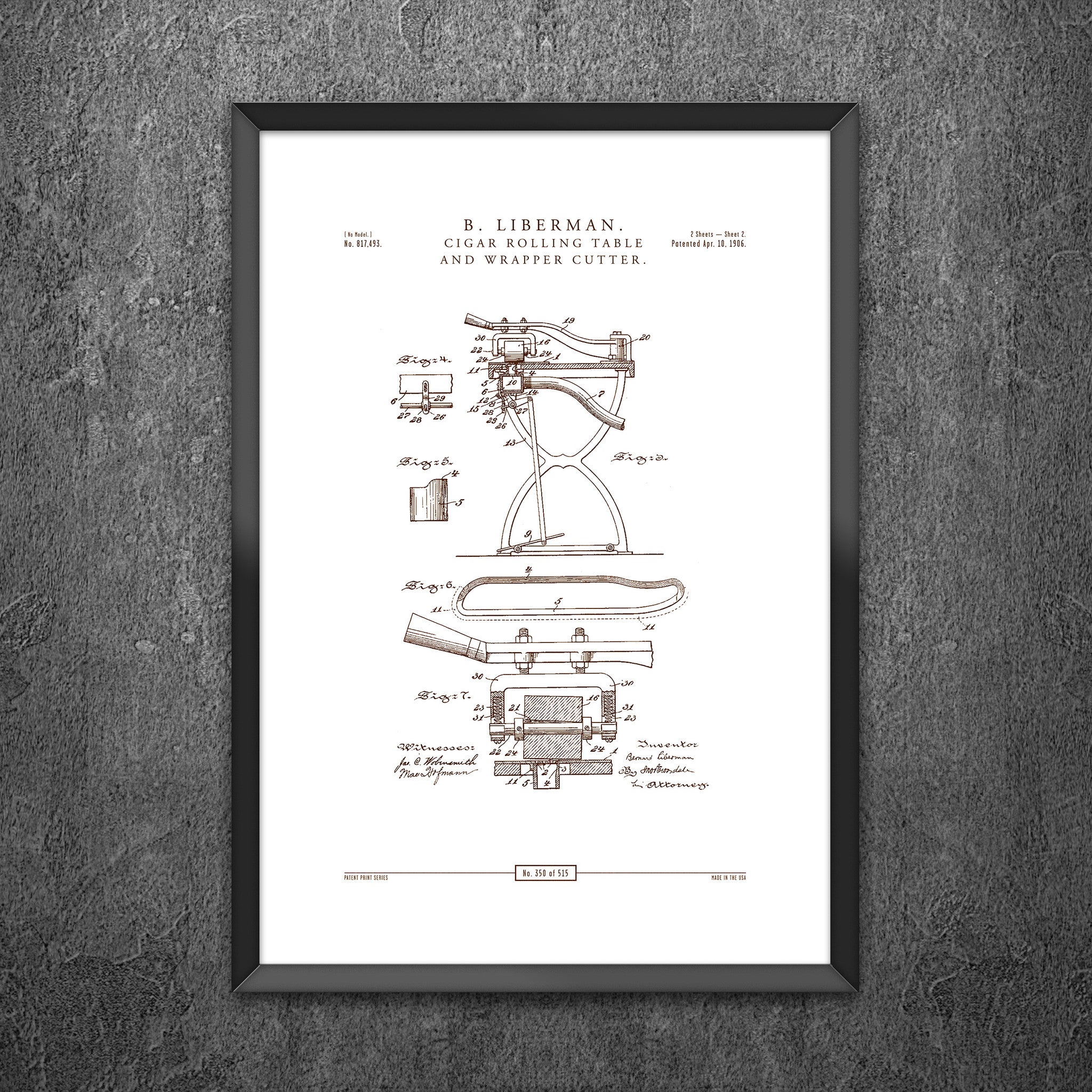 No 350 - Cigar Rolling Table and Wrapper Cutter