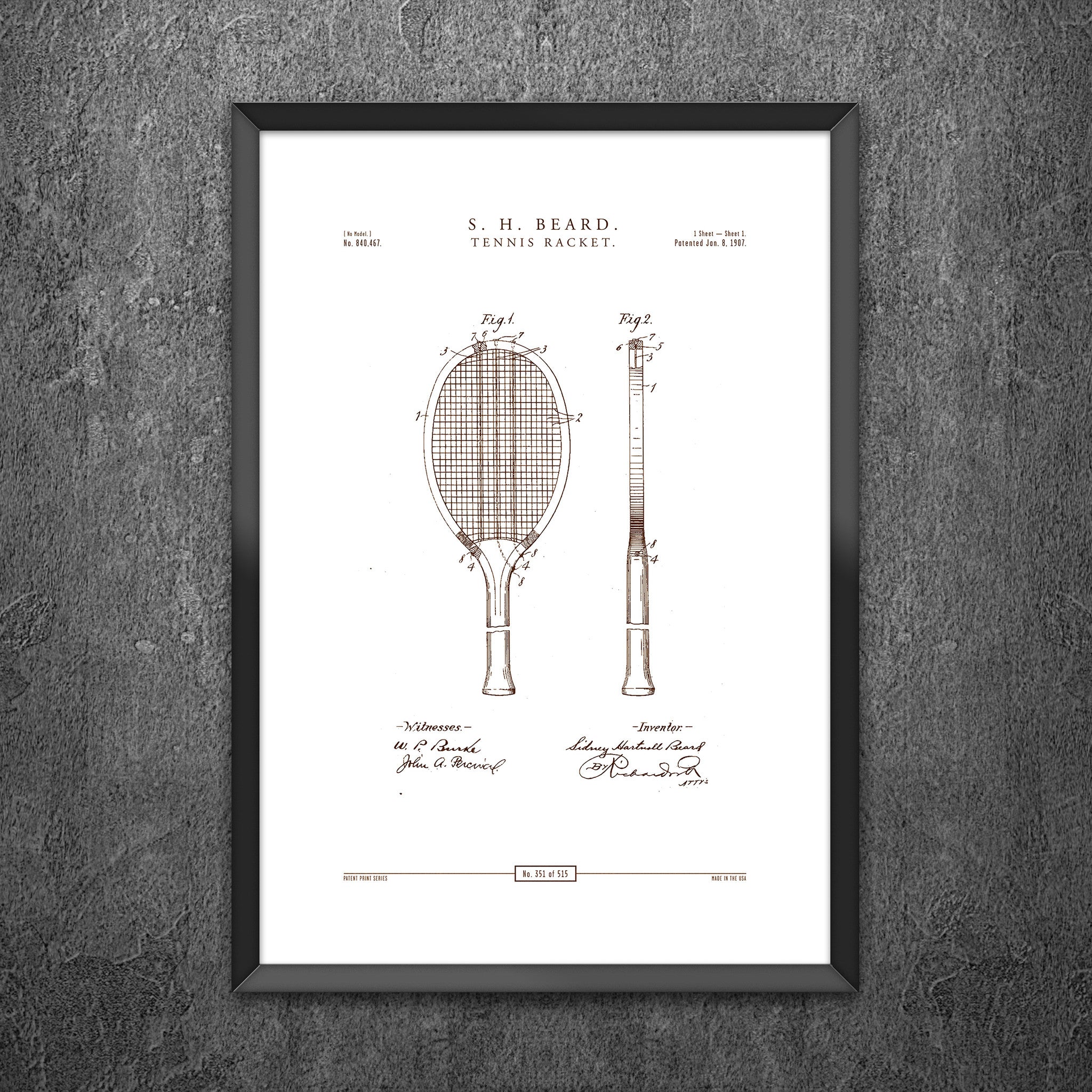 No 351 - Tennis Racket