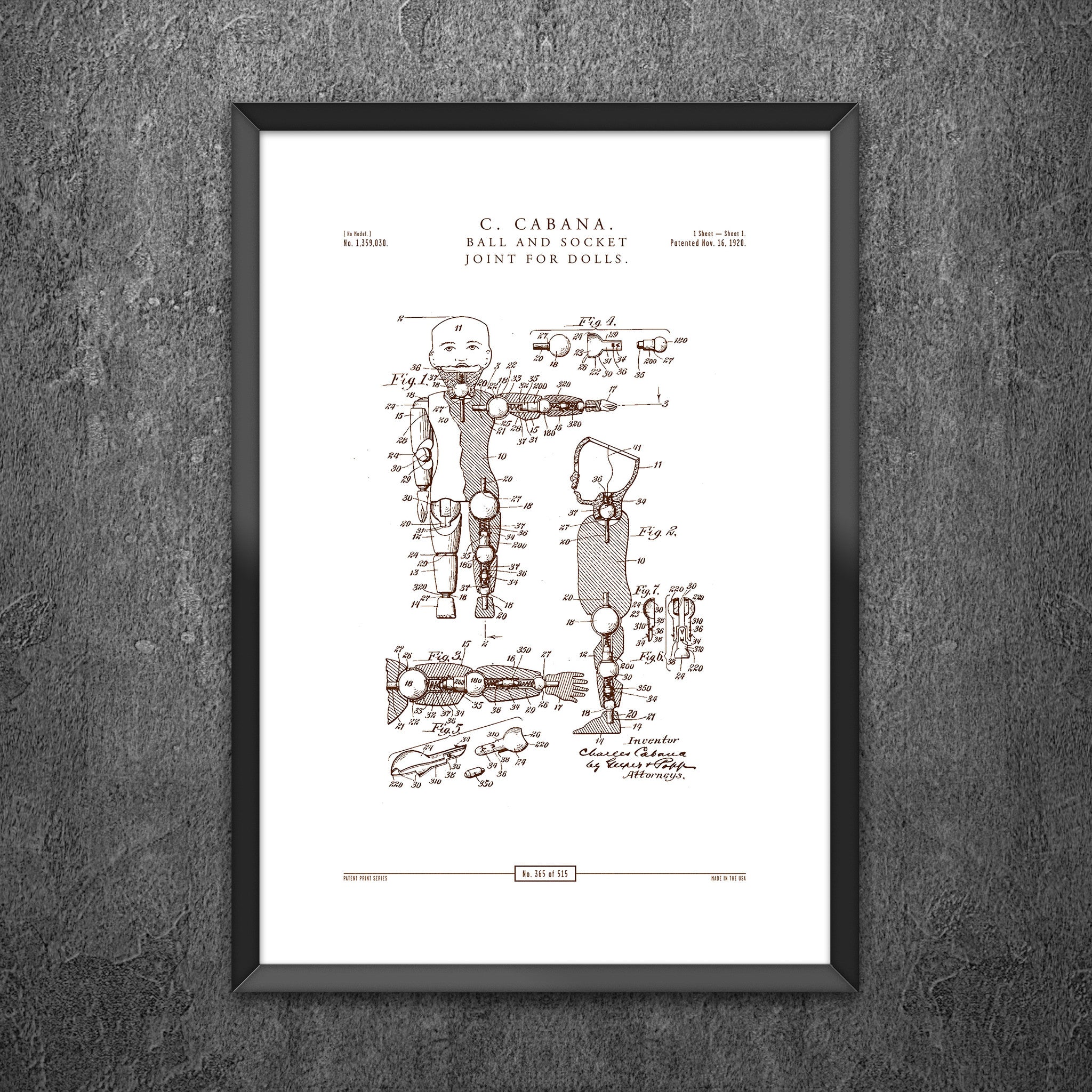 No 365 - Ball and Socket Joint for Dolls