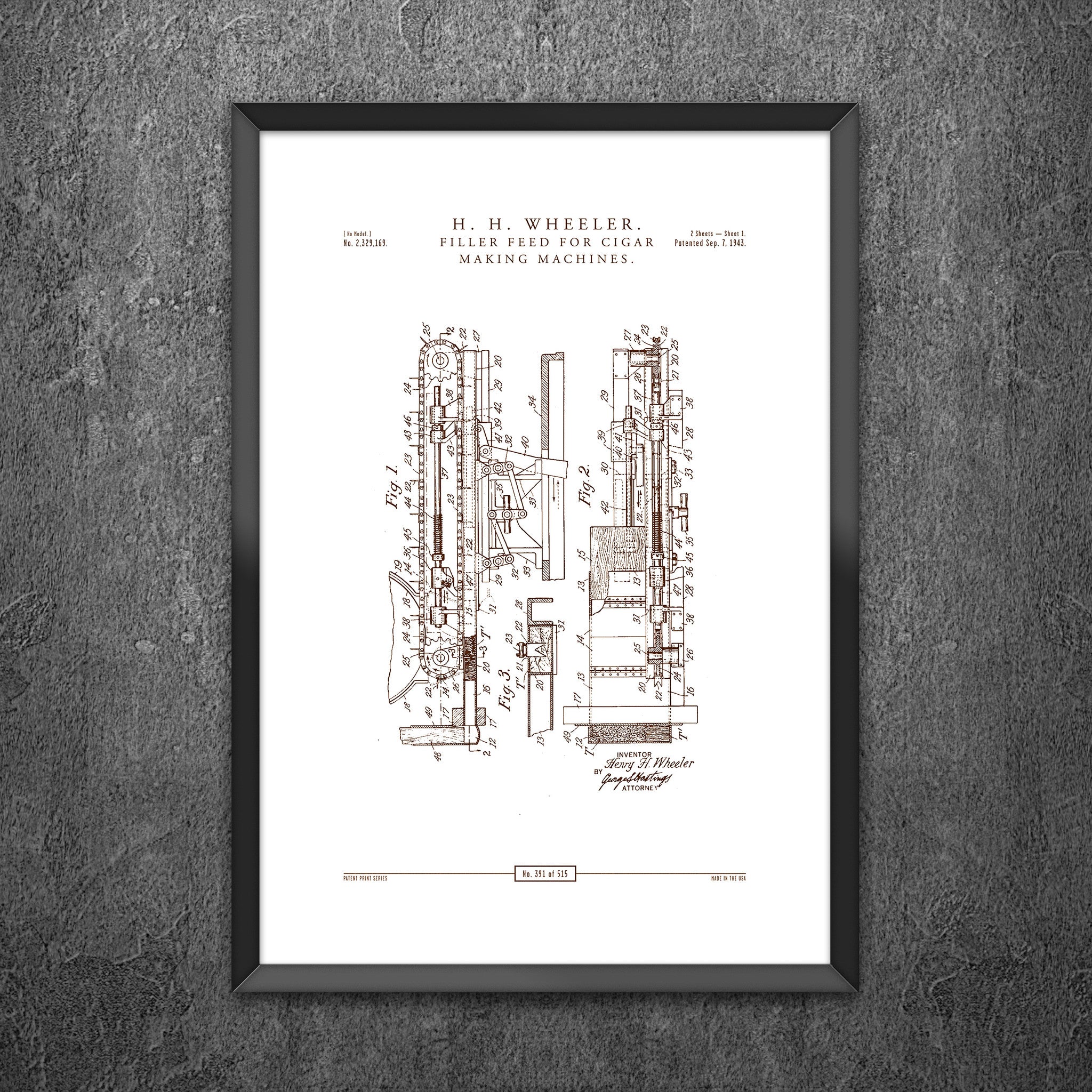 No 391 - Filler Feed for Cigar Making Machines