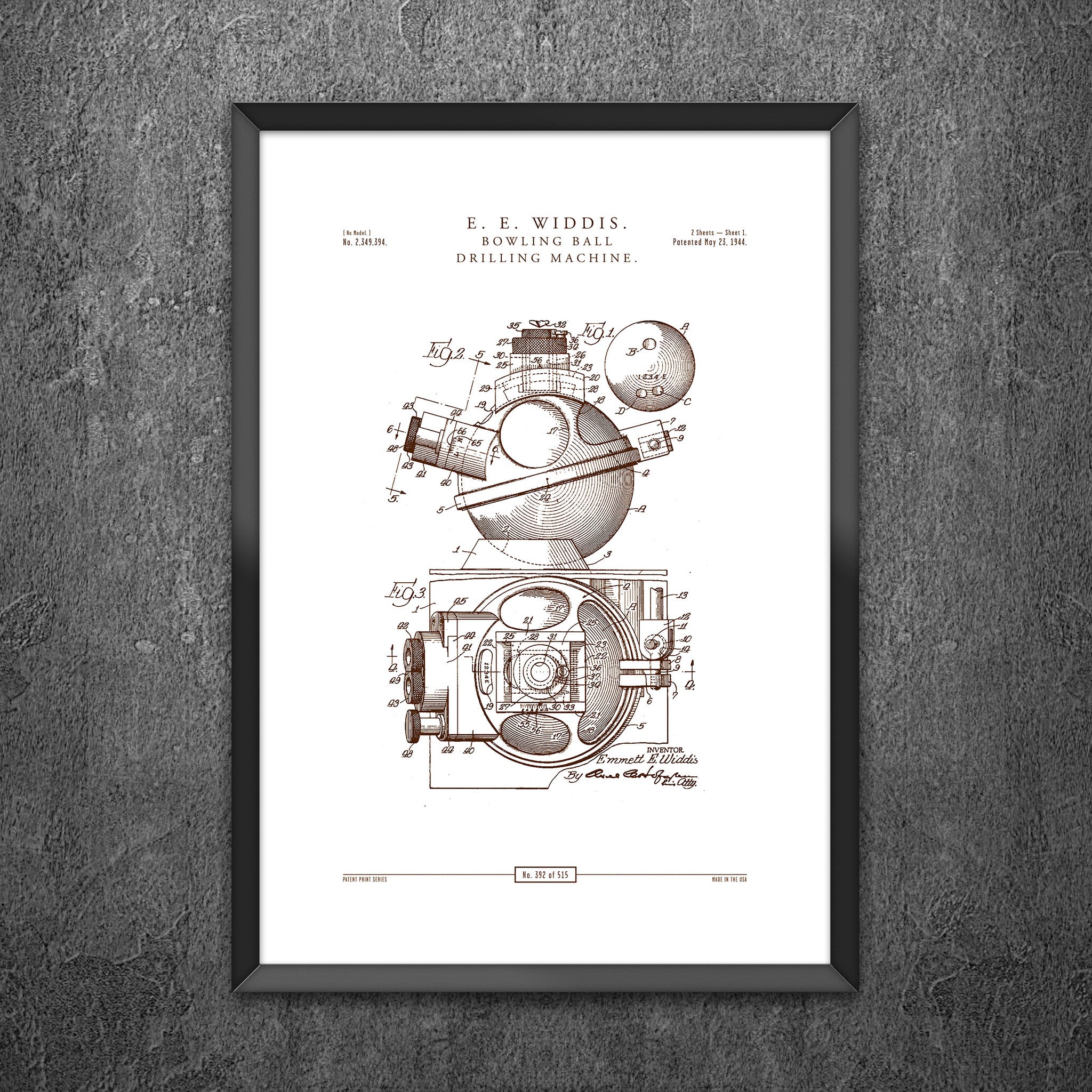 No 392 - Bowling Ball Drilling Fixture