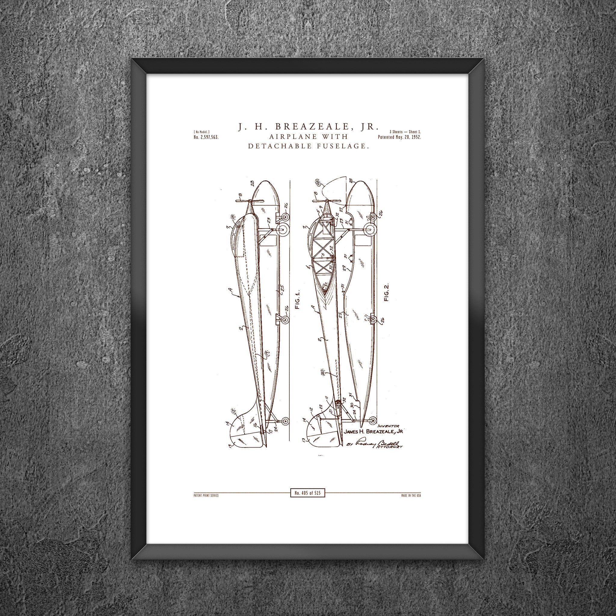No 405 - Airplane with Detachable Fuselage