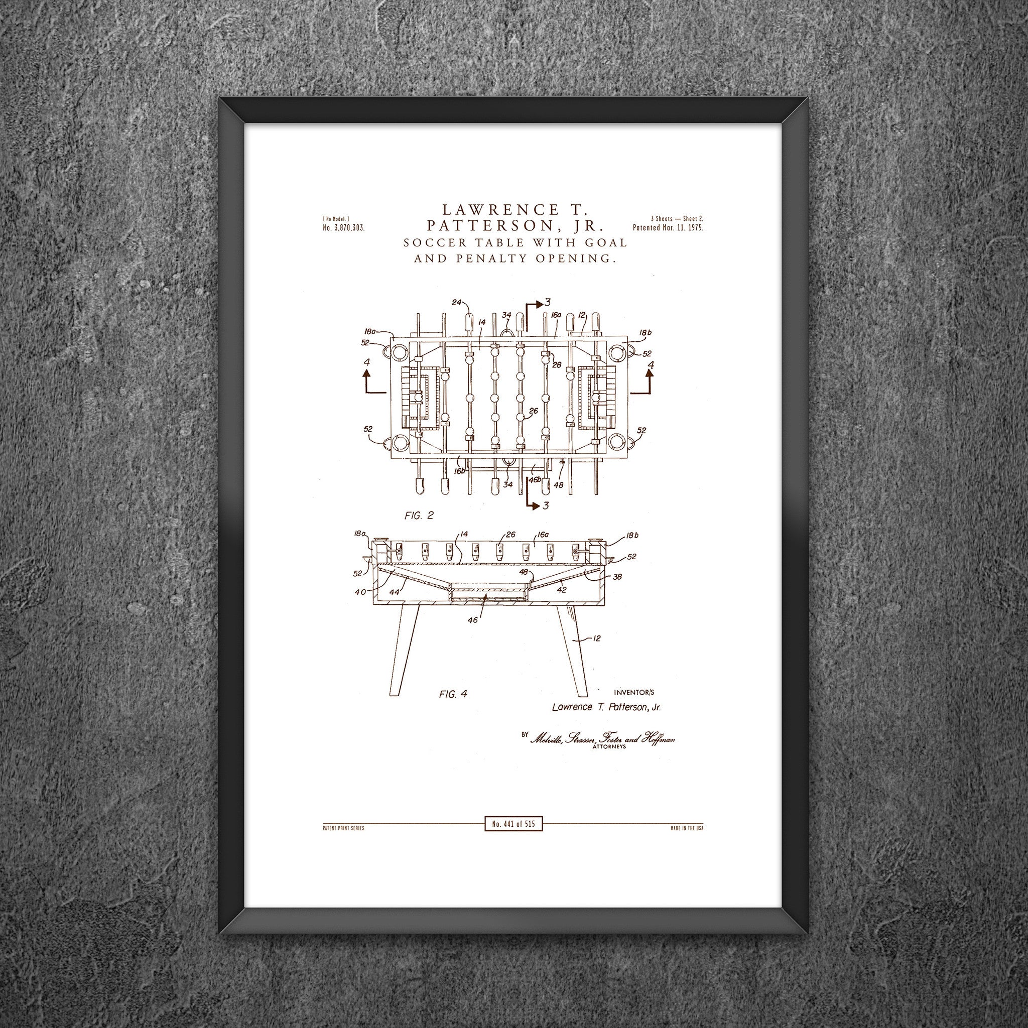 No 441 - Soccer Table with Goal and Penalty Opening