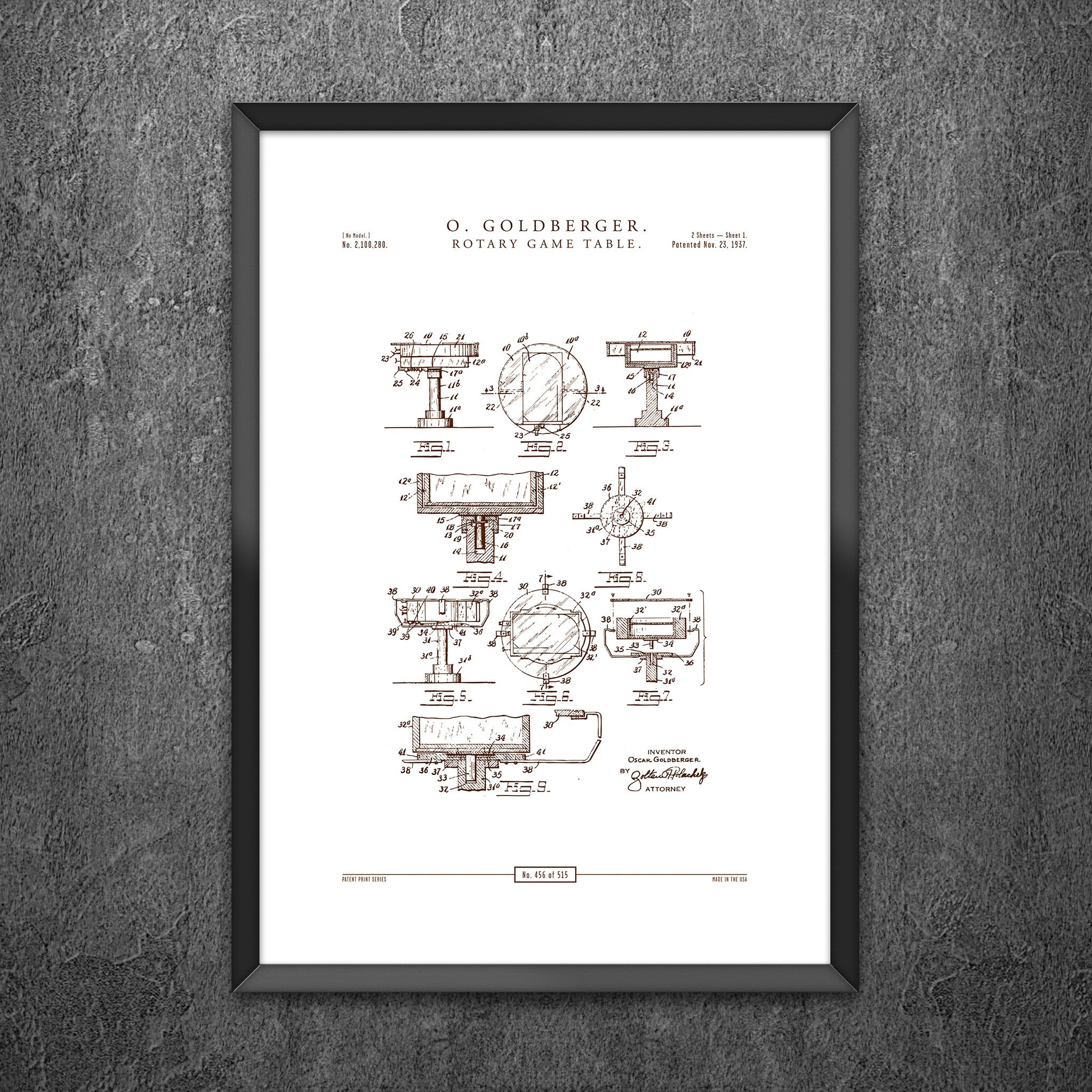 No 456 - Rotary Game Table