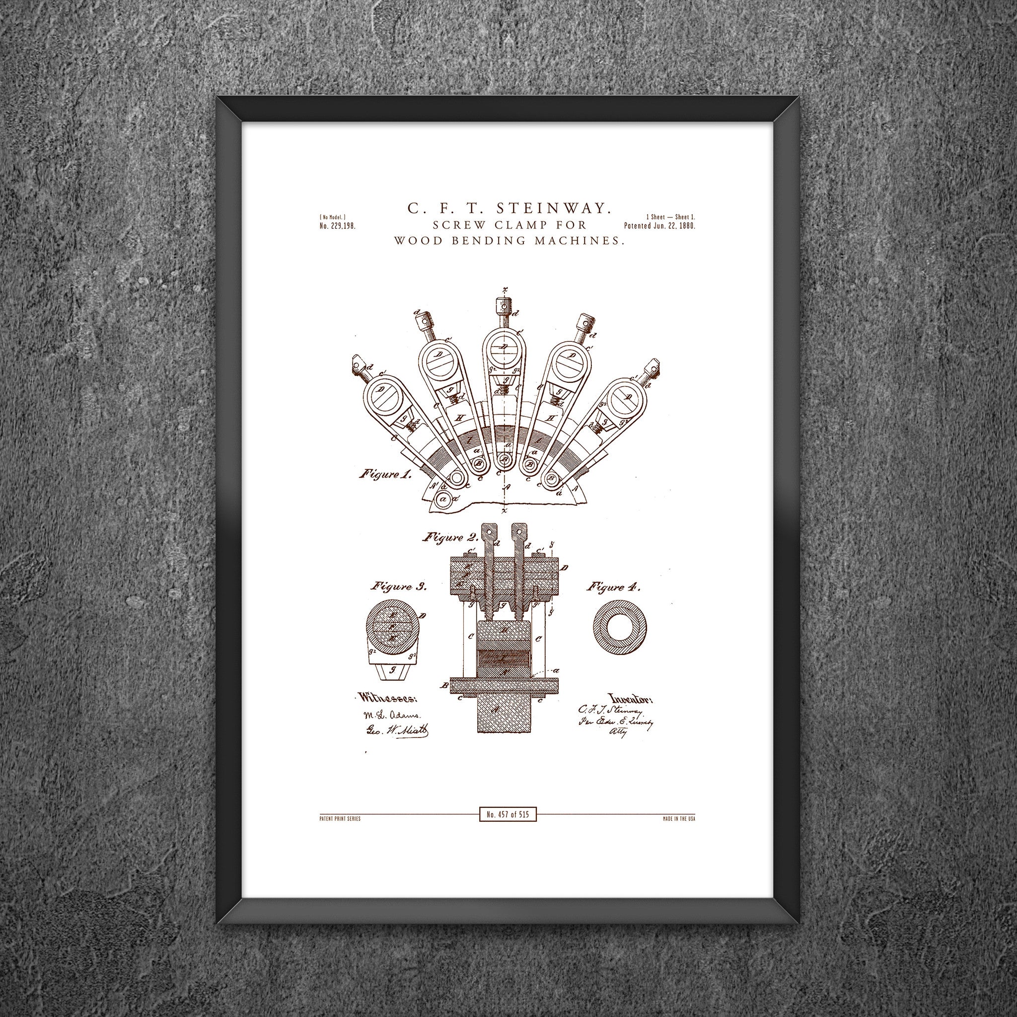 No 457 - Screw Clamp for Wood Bending Machines
