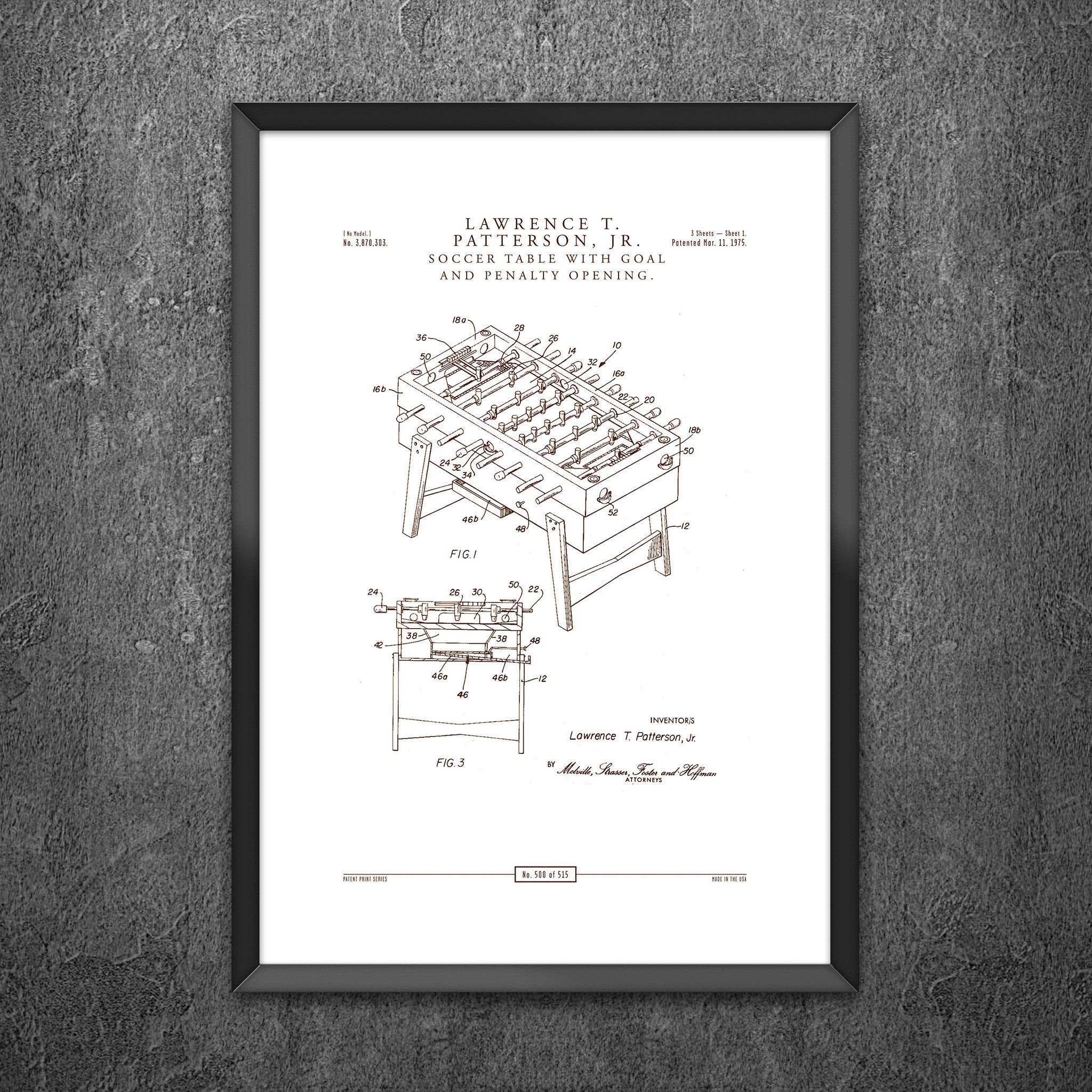 No 500 - Soccer Table with Goal and Penalty Opening