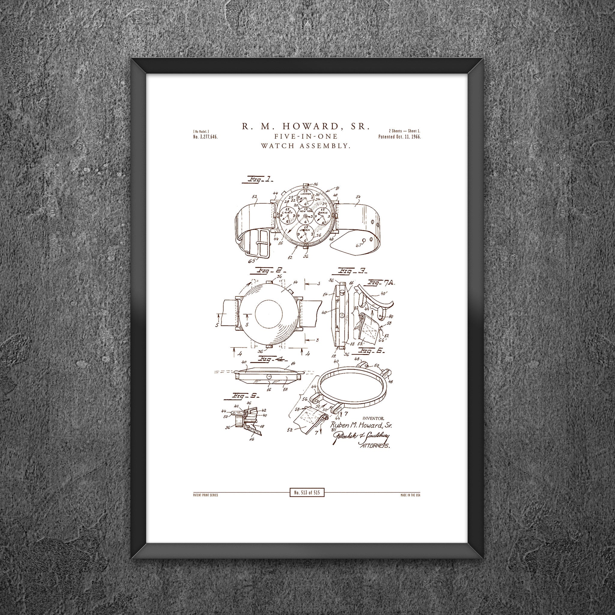 No 513 - Five-In-One Watch Assembly