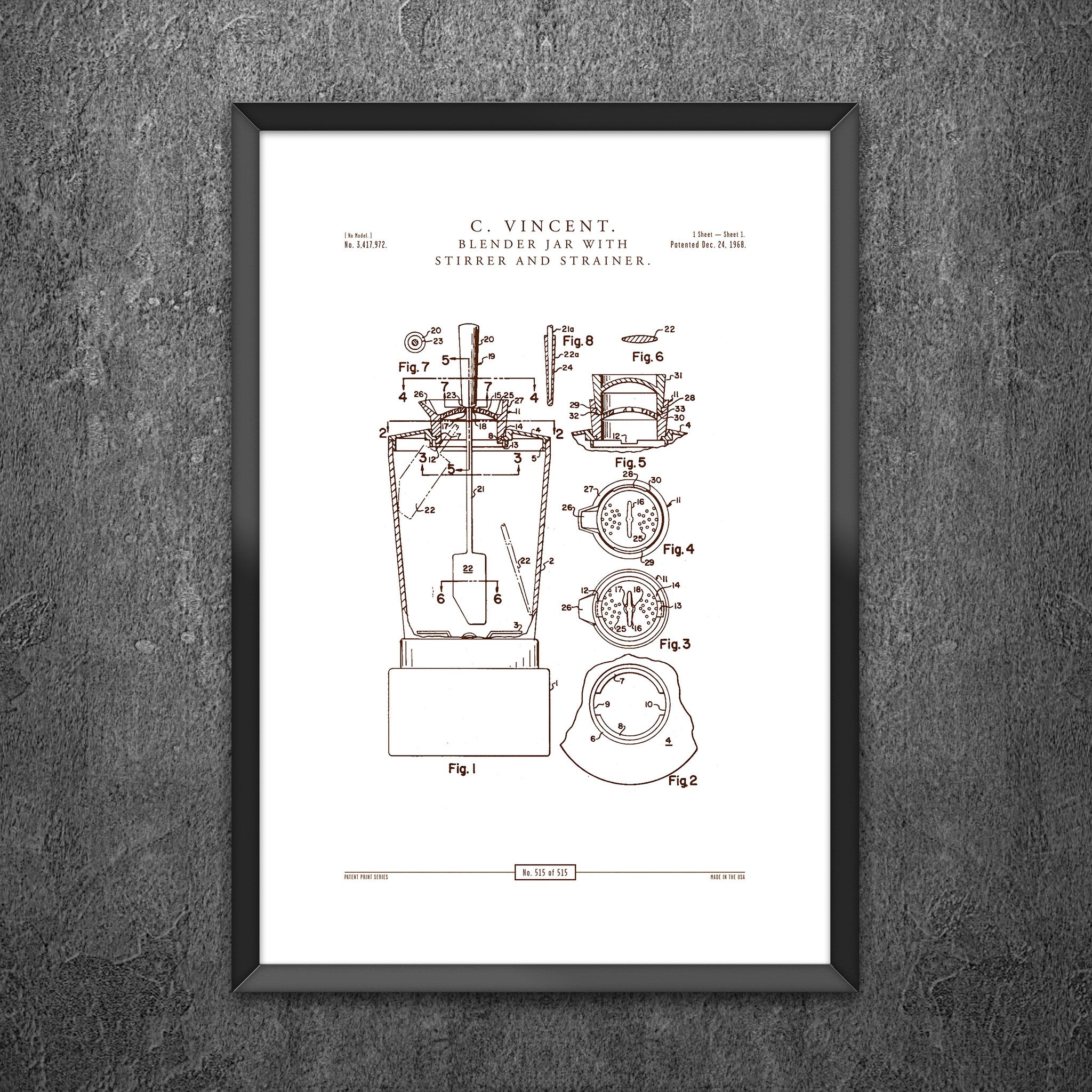 No 515 - Blender Jar With Stirrer and Strainer