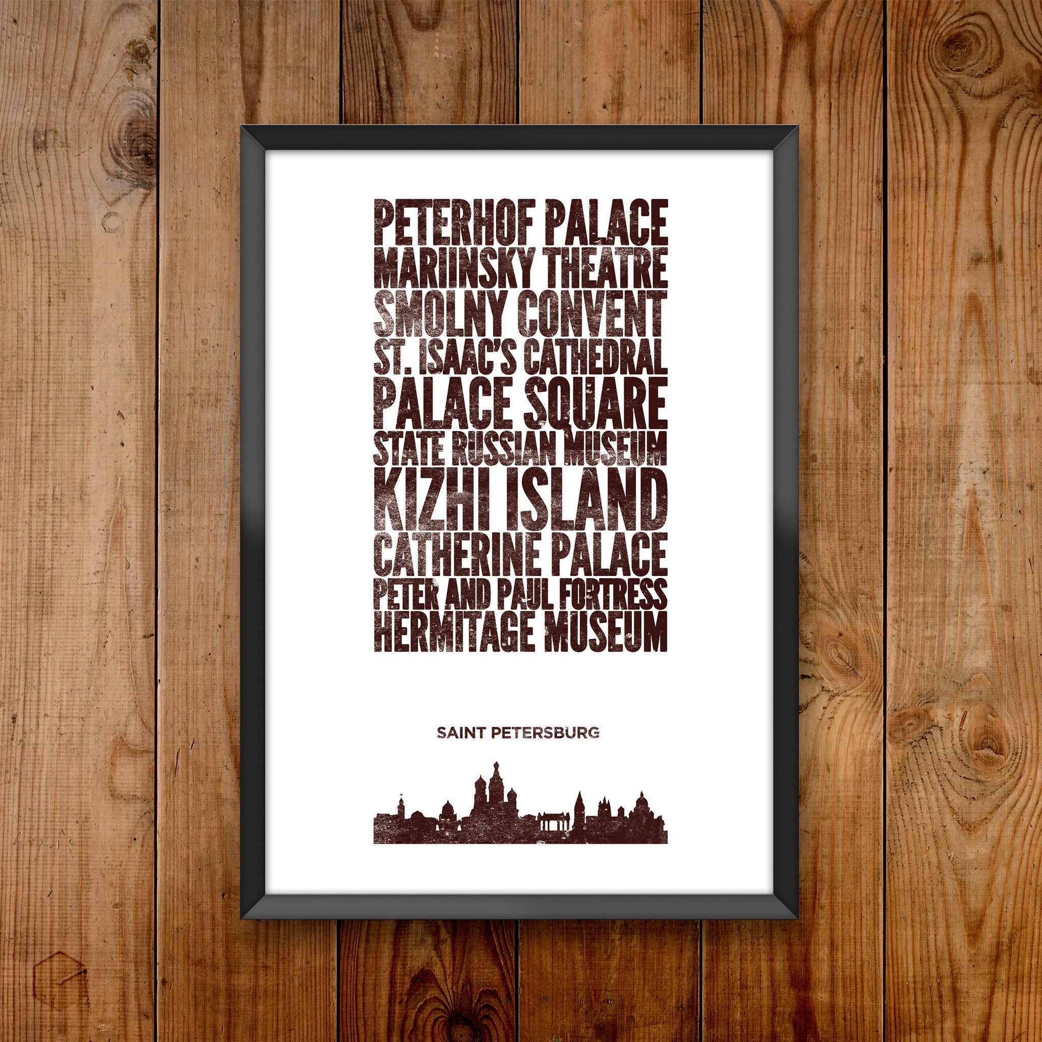 Saint Petersburg City Print