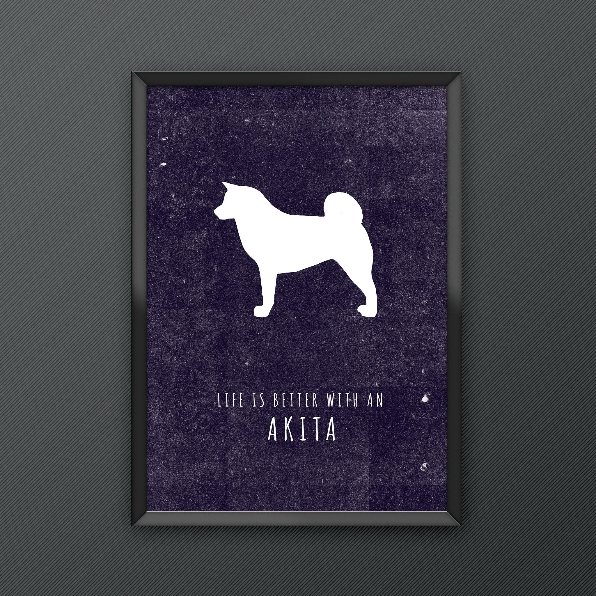 Akita Dog Print