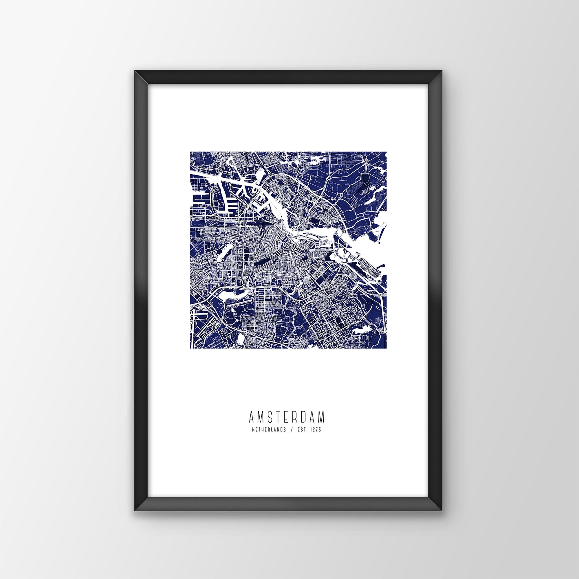 Amsterdam City Map Print