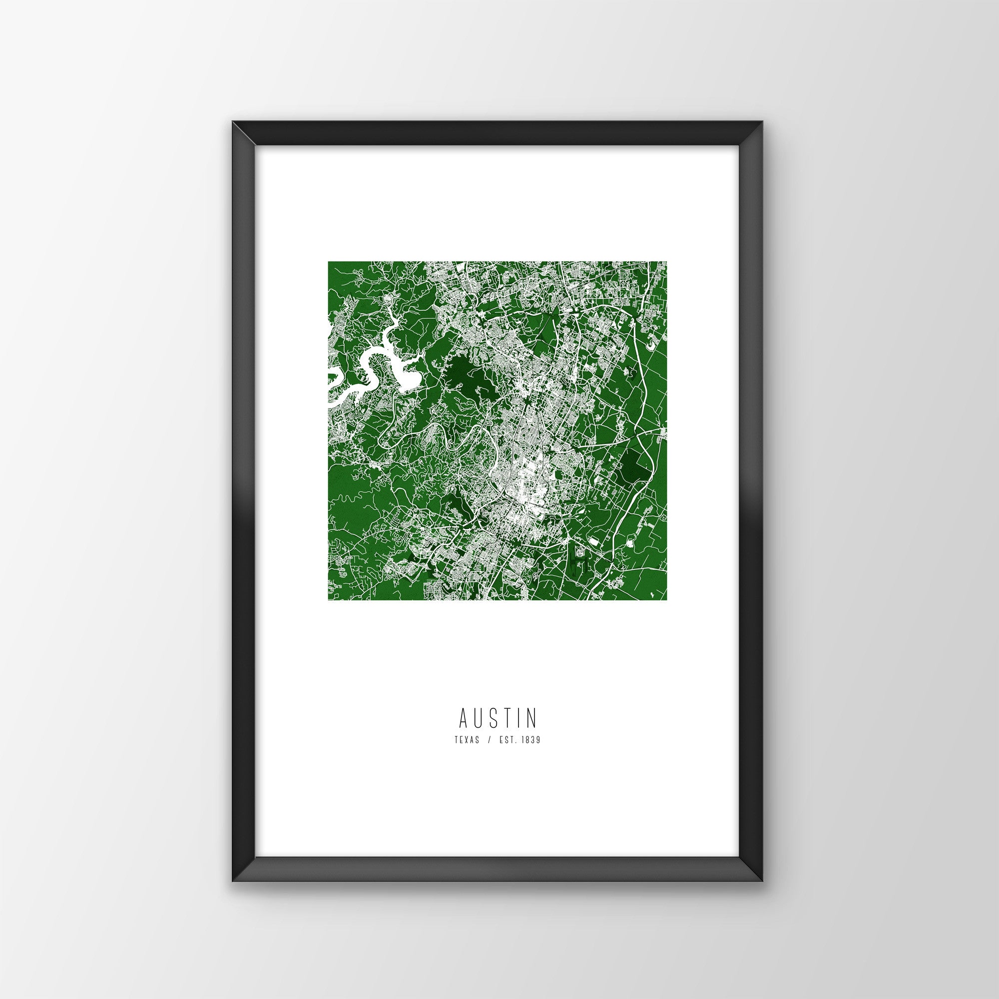 Austin City Map Print