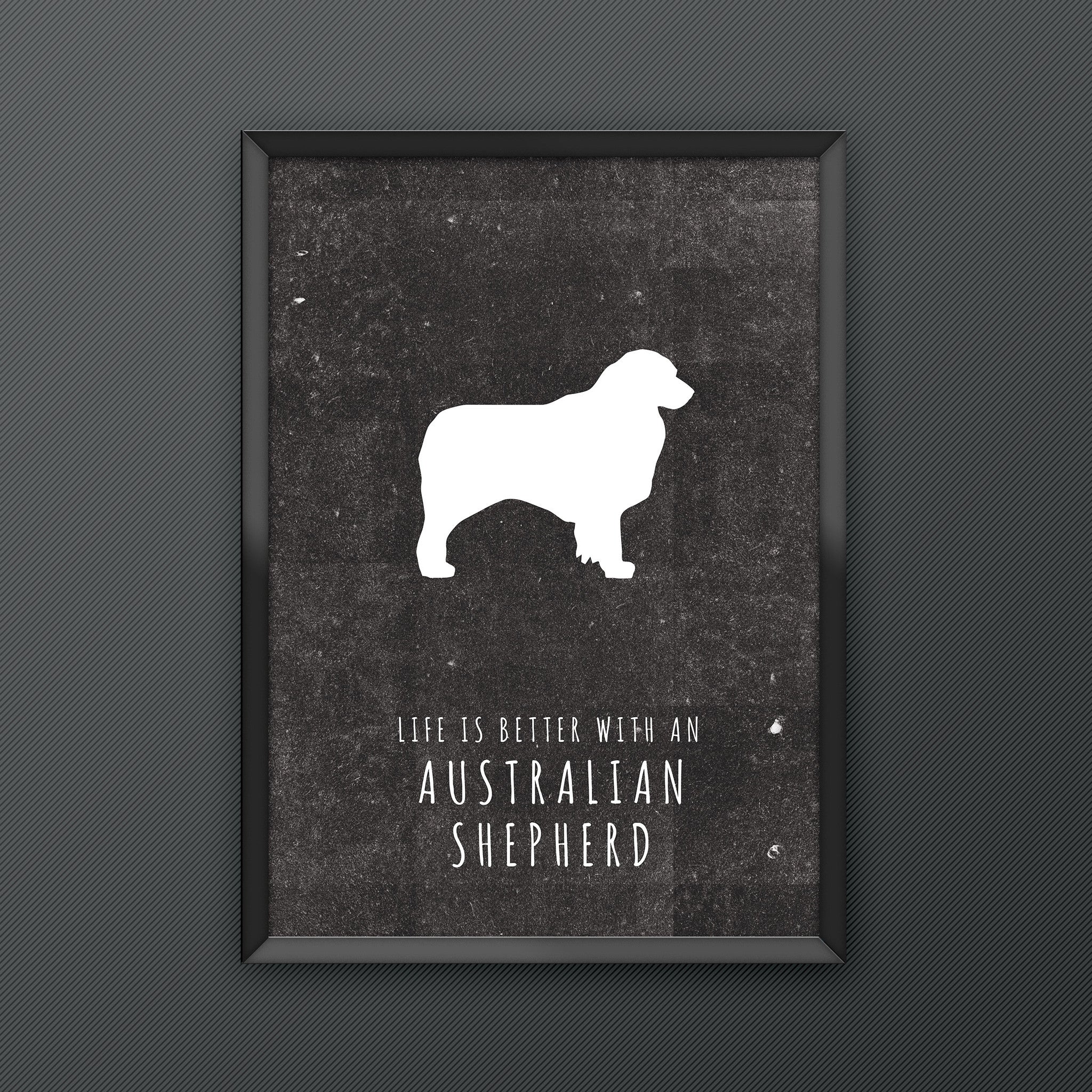 Australian Shepherd Dog Print