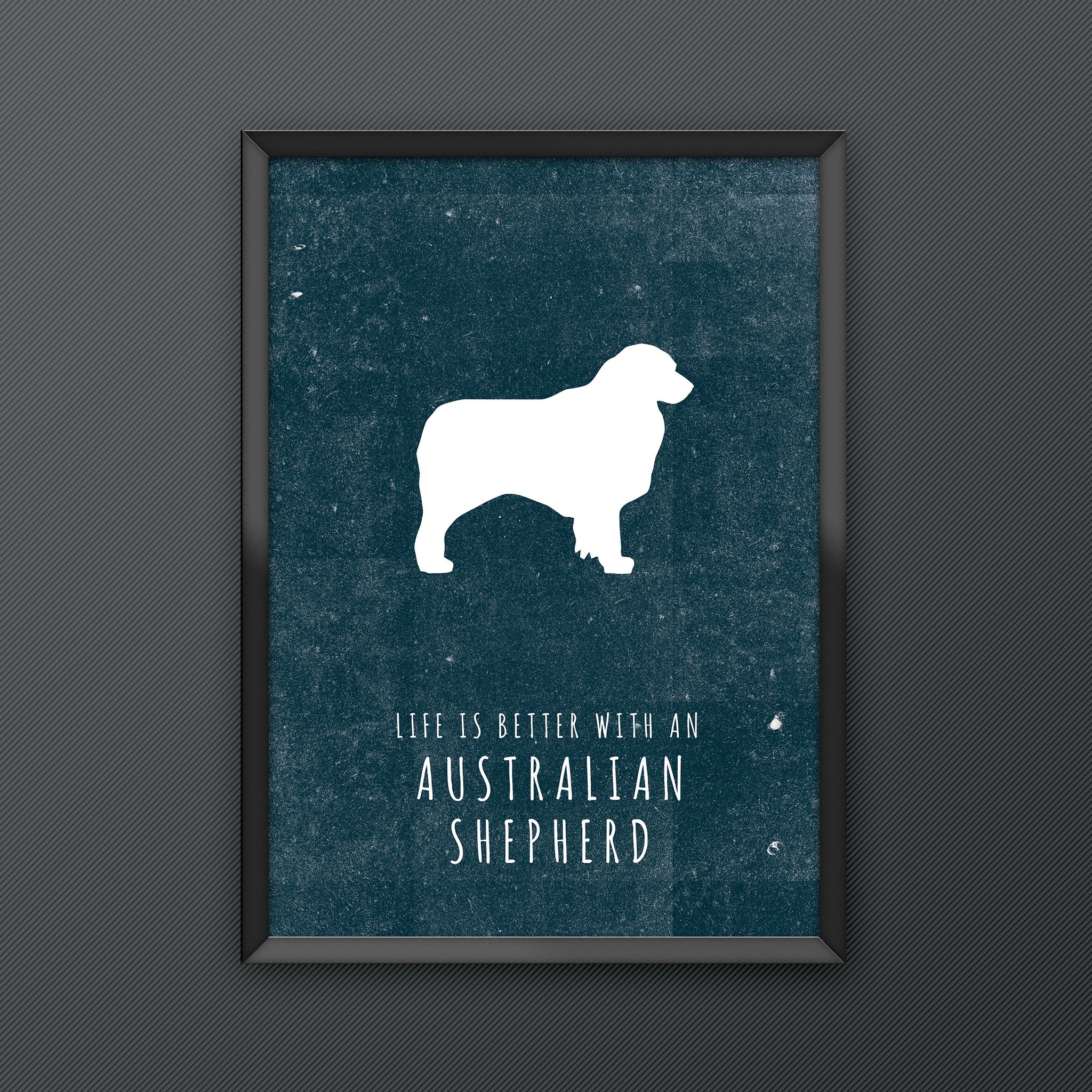 Australian Shepherd Dog Print