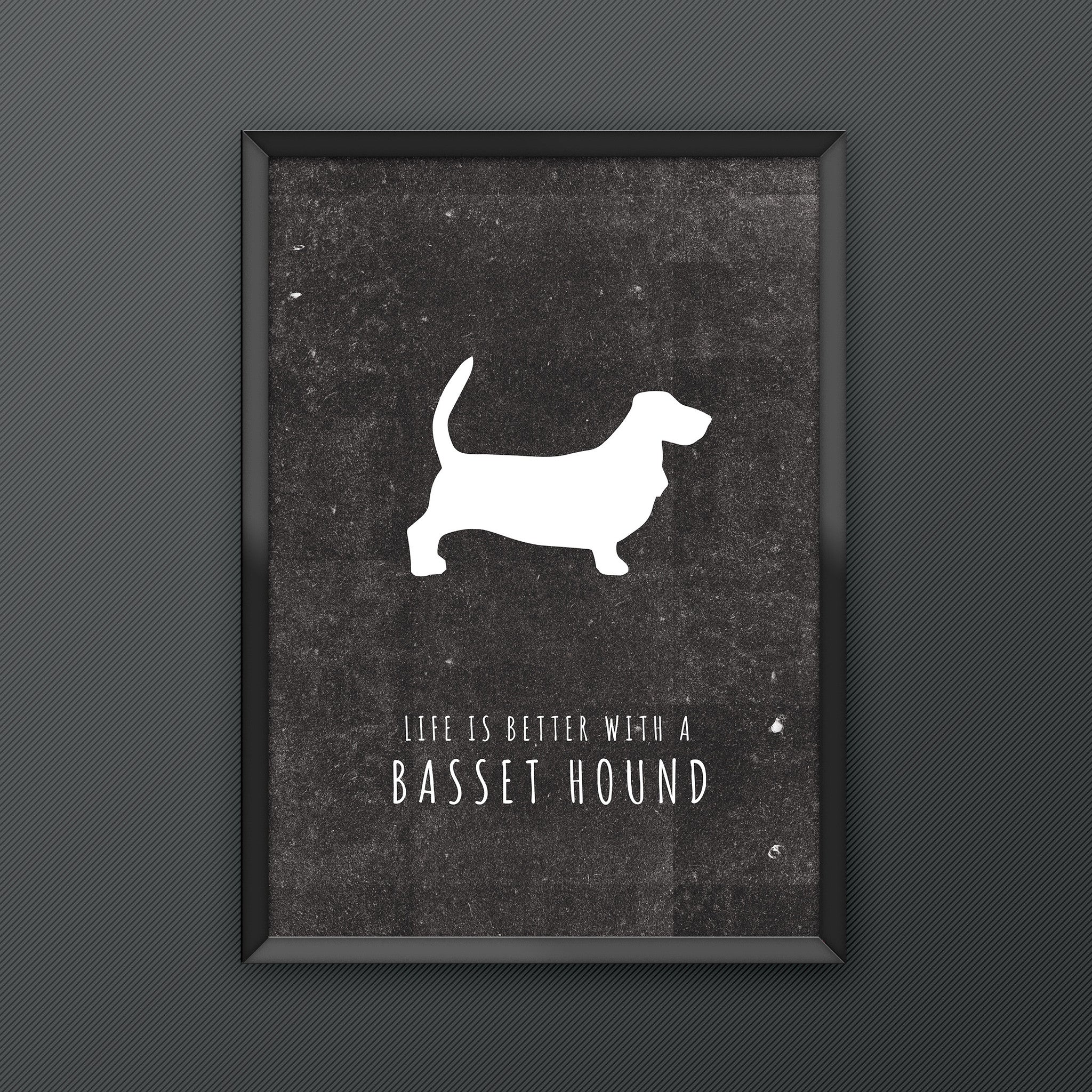 Basset Hound Dog Print