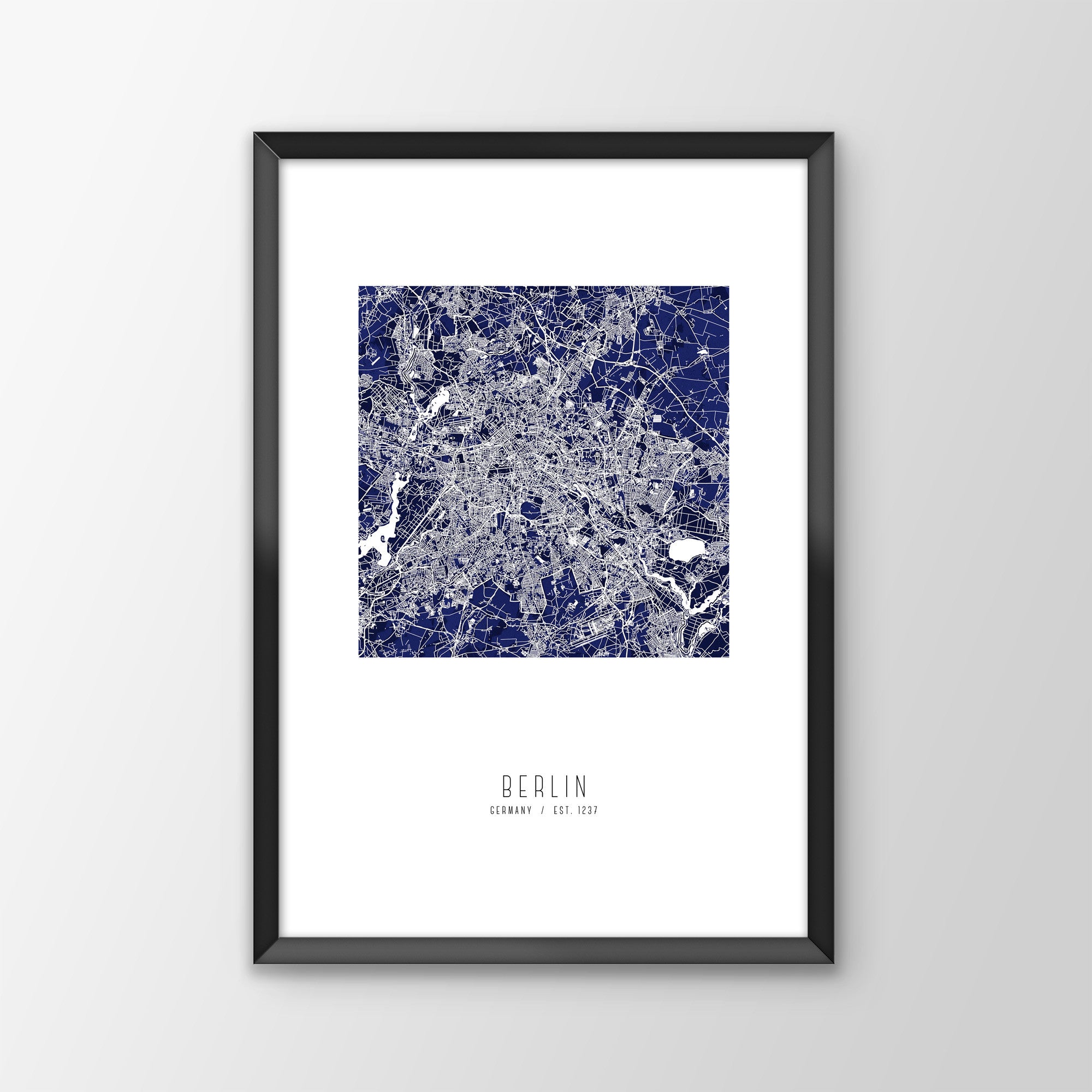 Berlin City Map Print