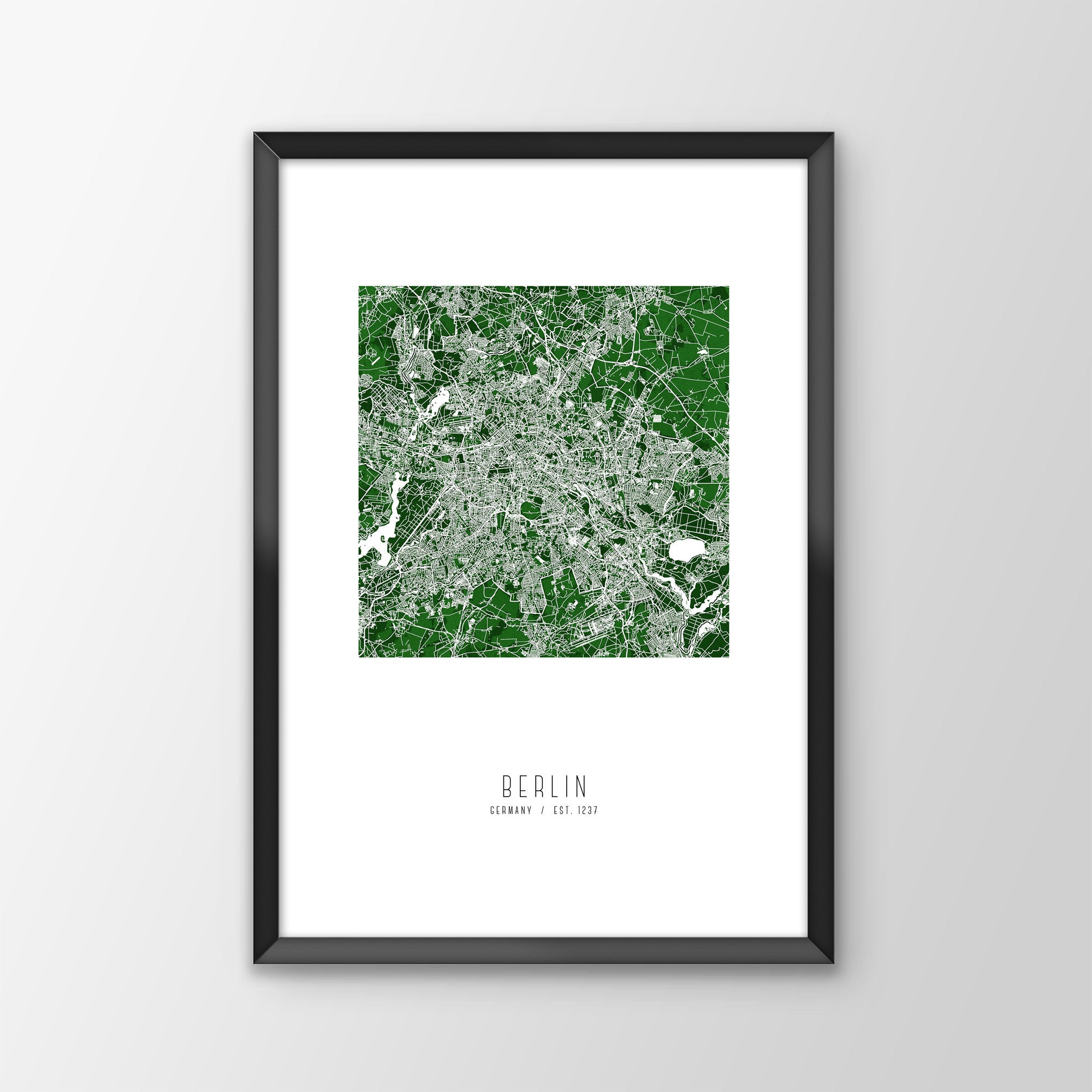 Berlin City Map Print