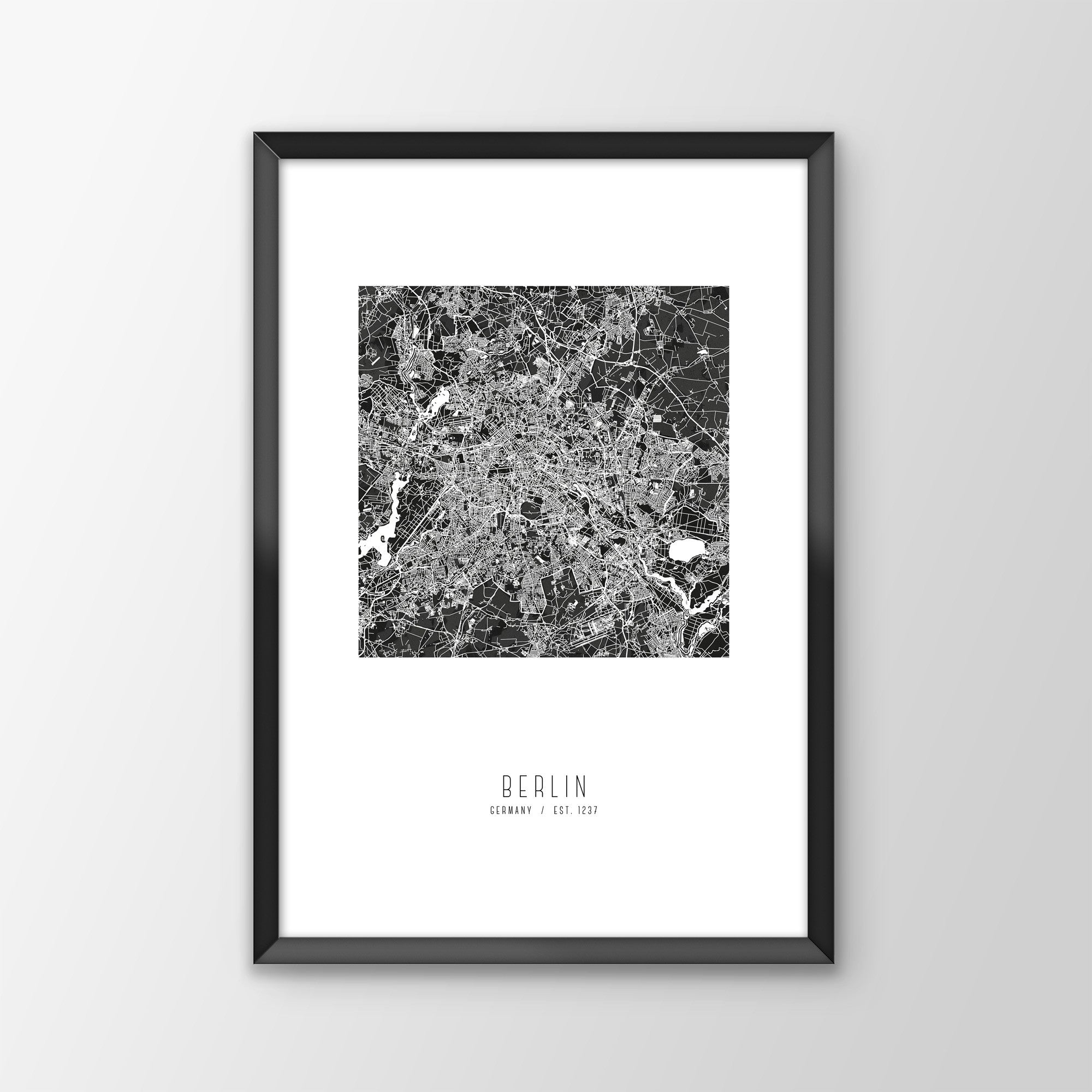 Berlin City Map Print