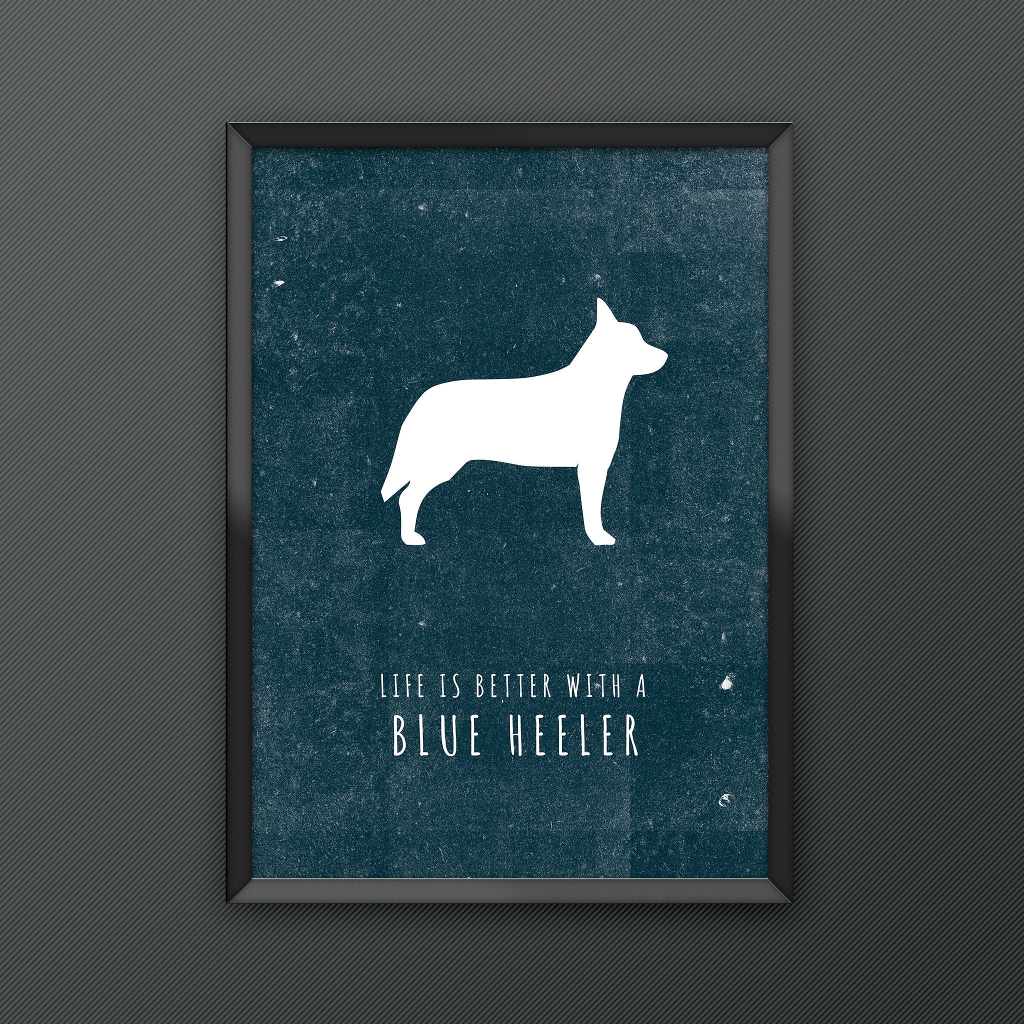 Blue Heeler Dog Print