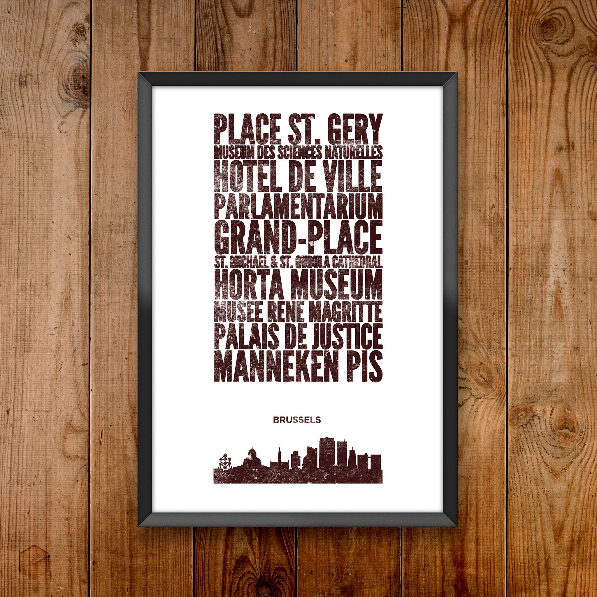 Brussels City Print