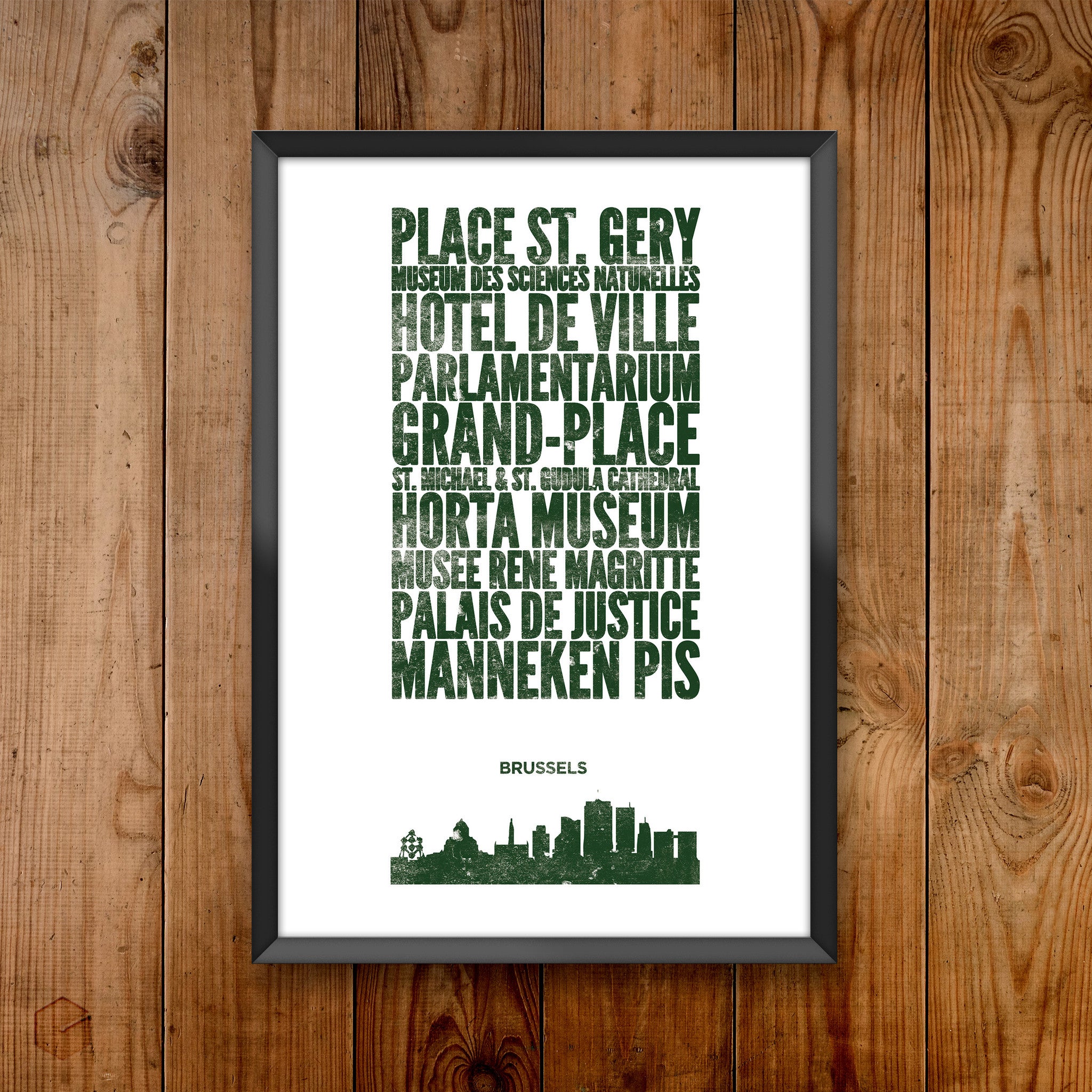 Brussels City Print