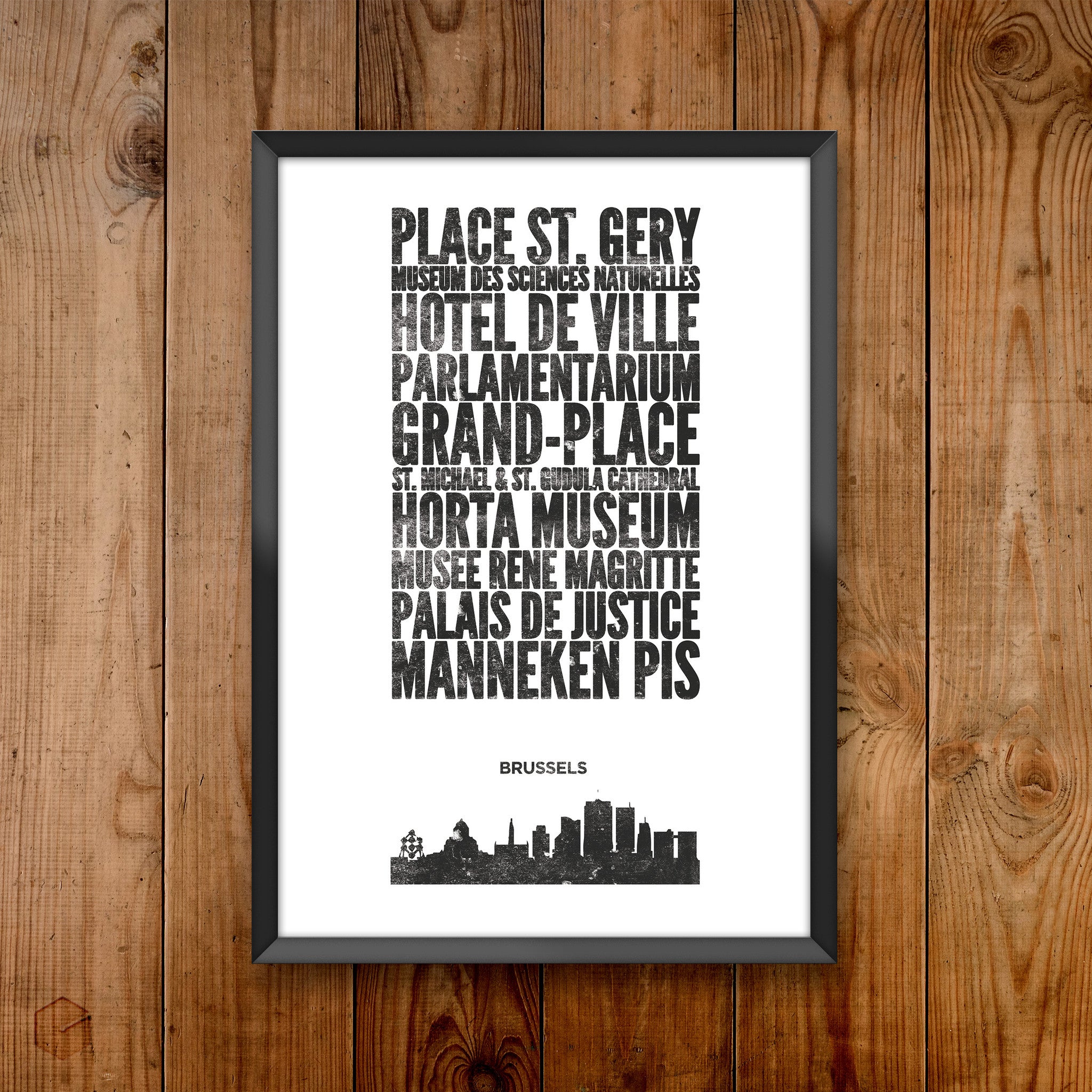 Brussels City Print