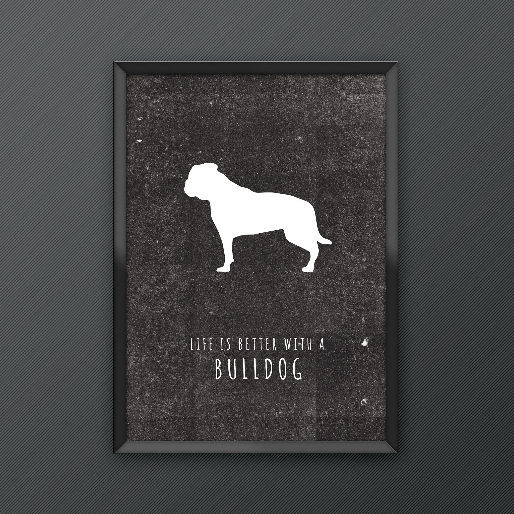 Bulldog Dog Print