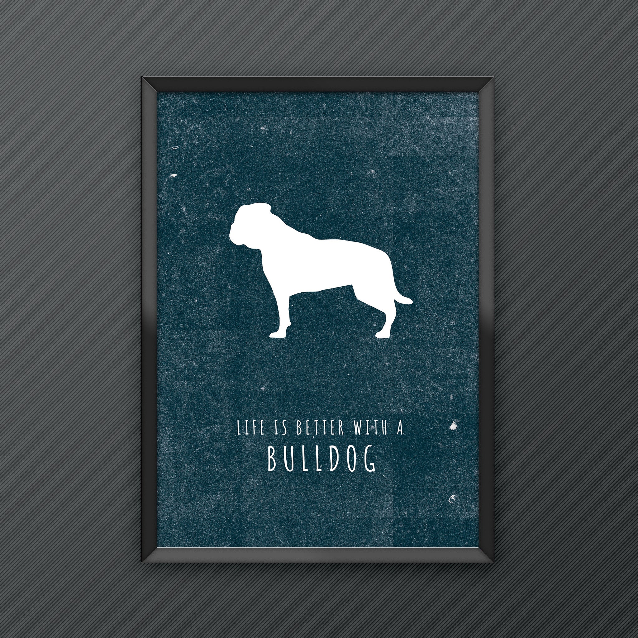 Bulldog Dog Print