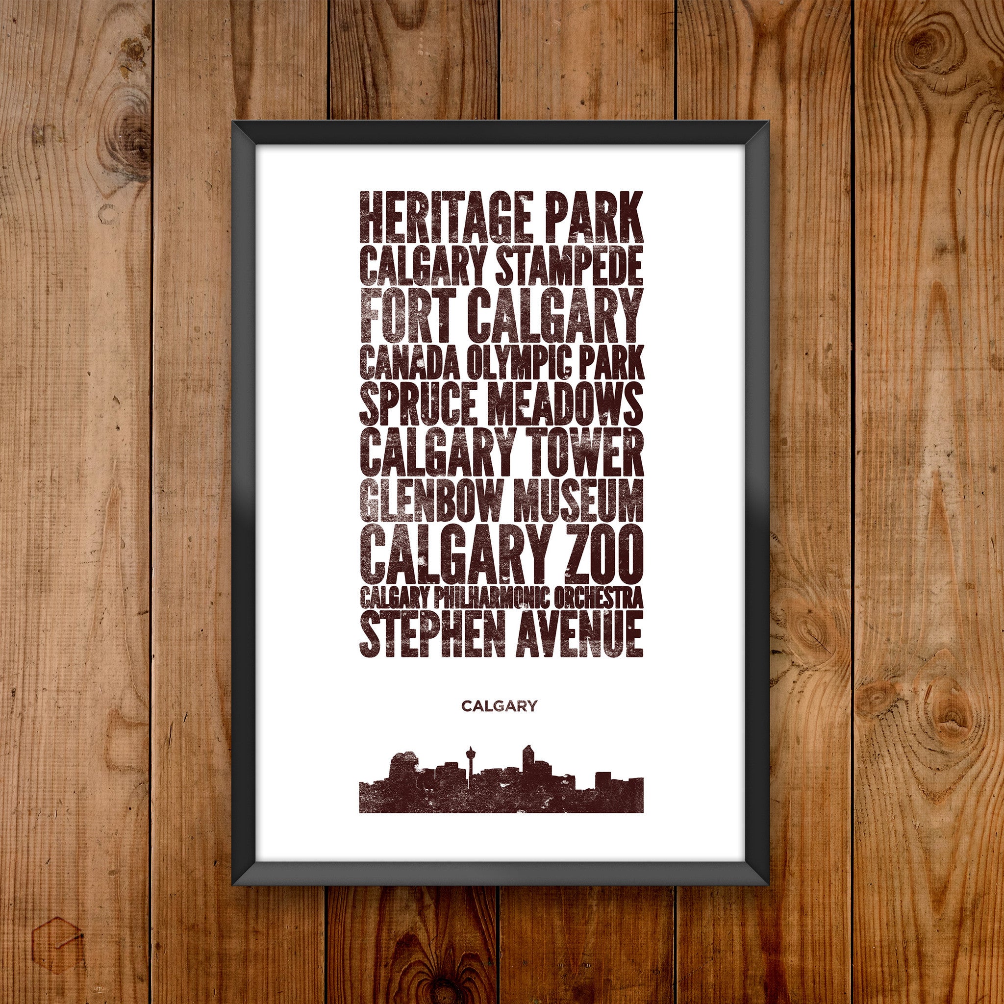 Calgary City Print