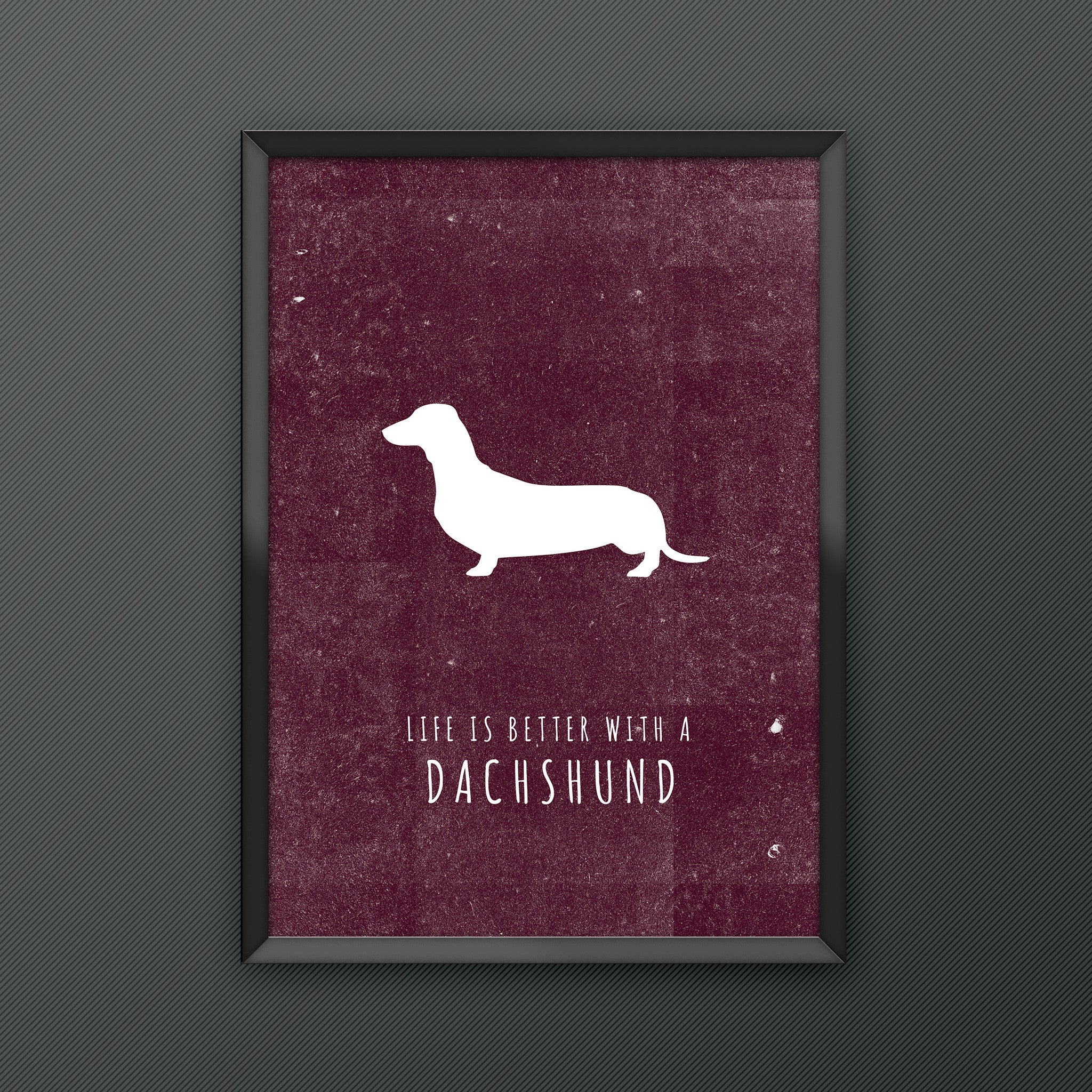 Dachshund Dog Print
